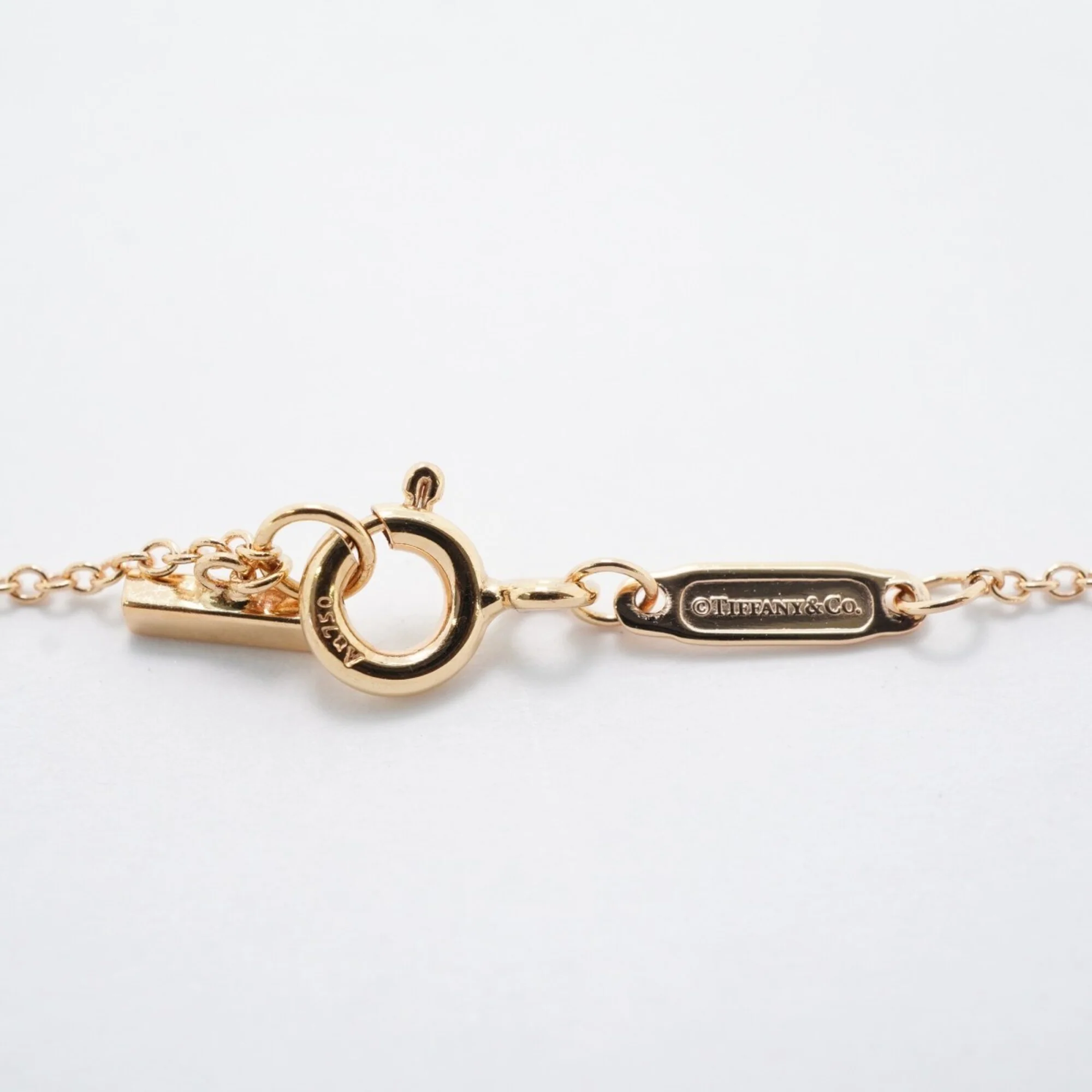 T Smile Mini Pendant Necklace 18K Rose Gold with Diamonds - Image 4