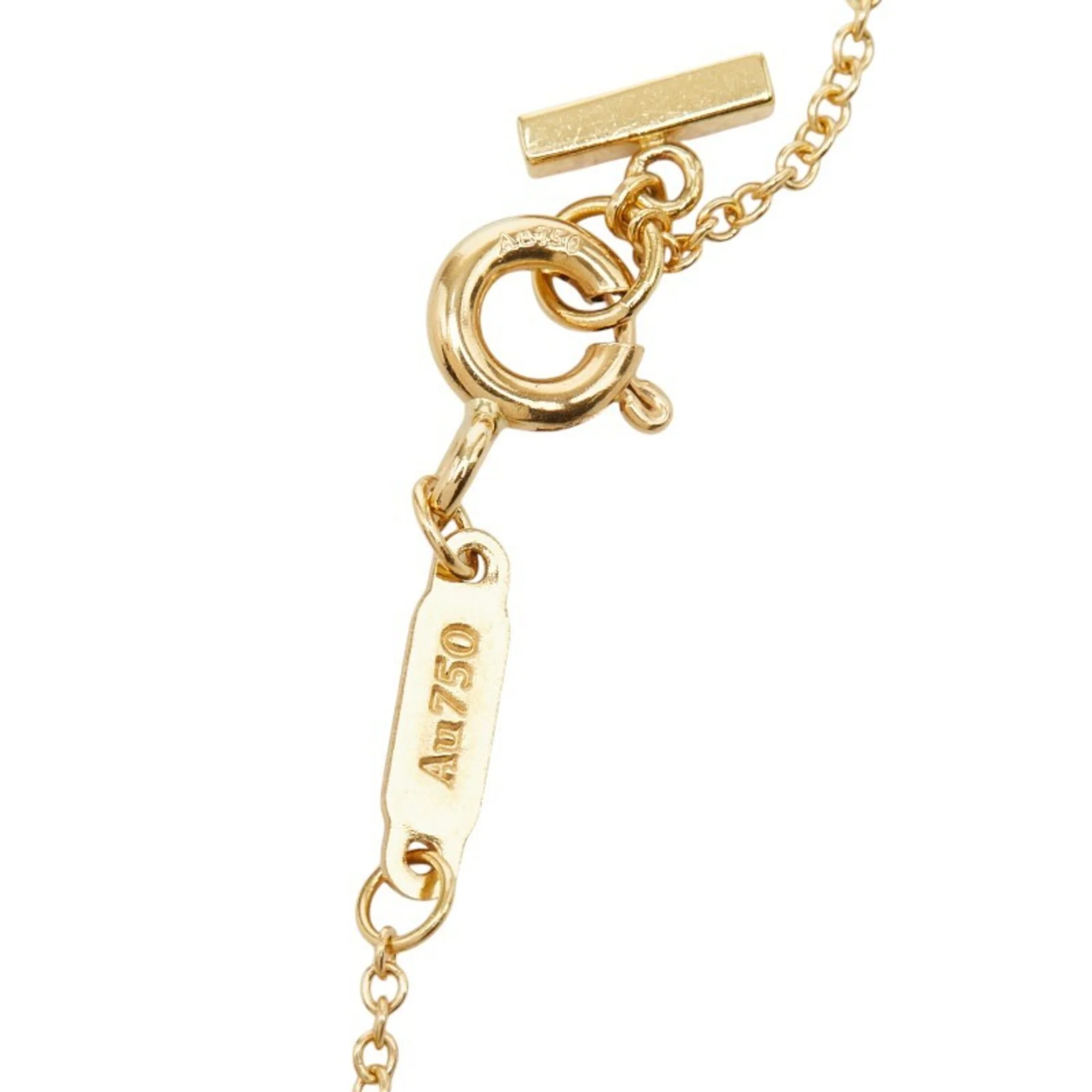 T Smile Mini Pendant Necklace 18K Yellow Gold - Image 5