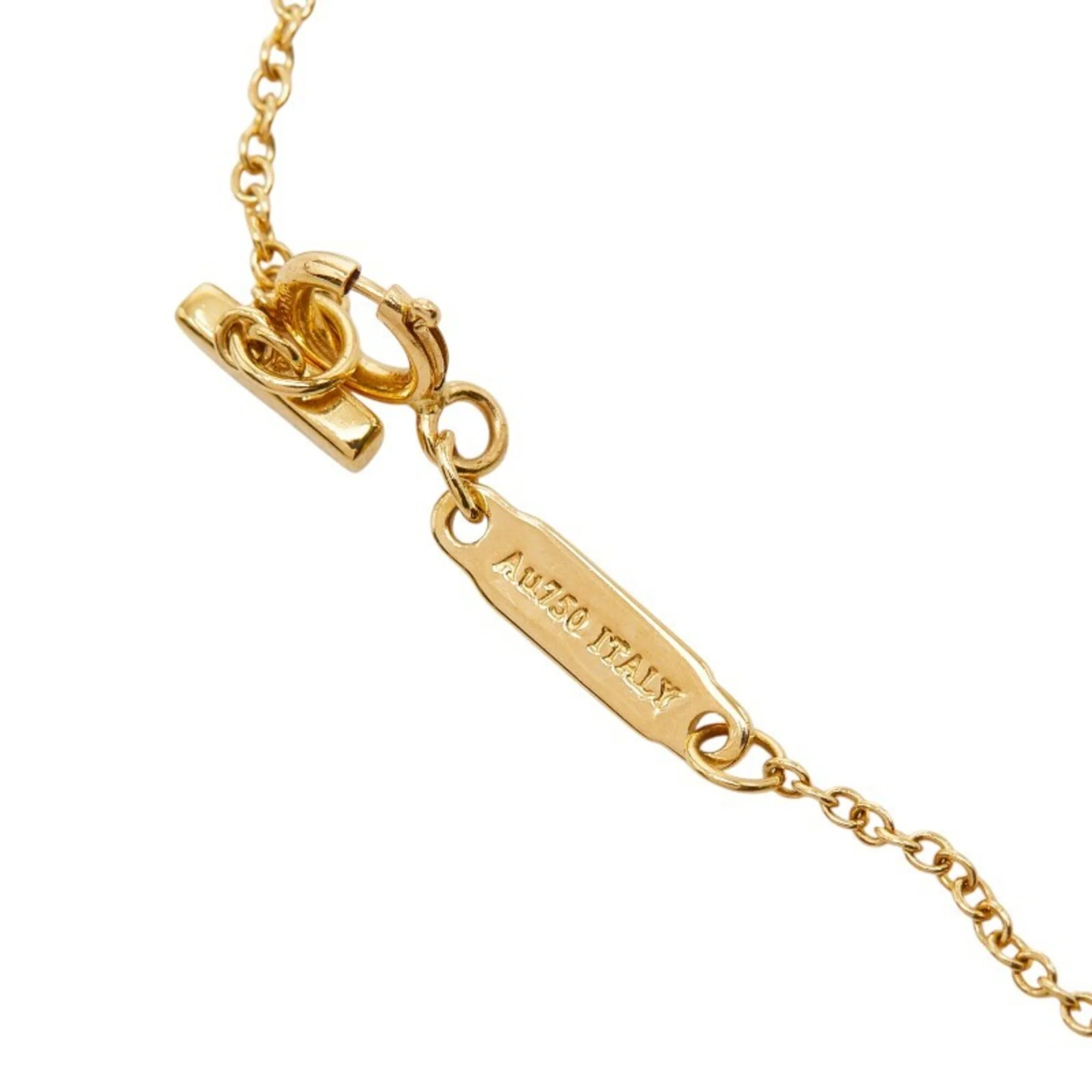 T Smile Mini Pendant Necklace 18K Yellow Gold - Image 6