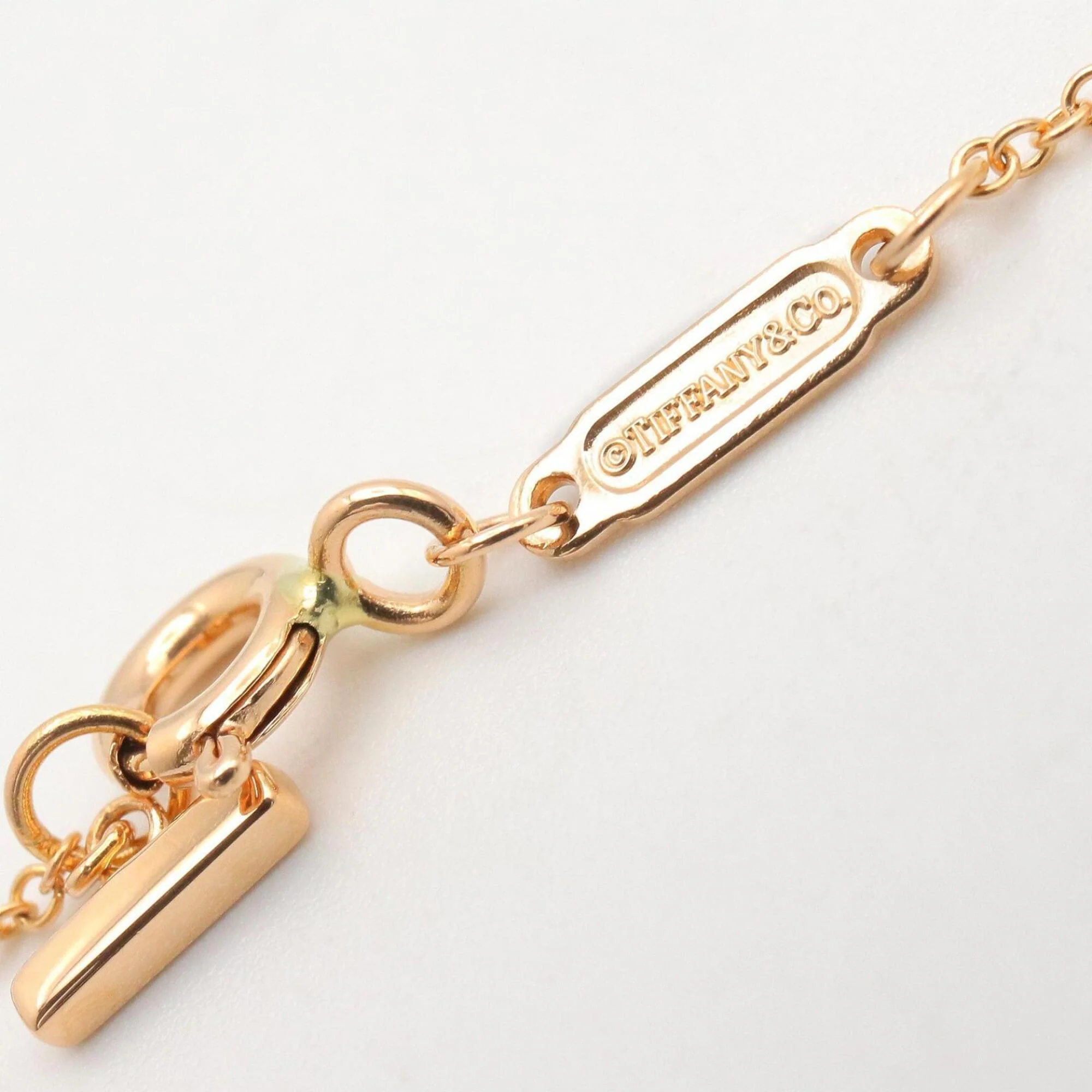 T Smile Pendant Necklace 18K Rose Gold - Image 3