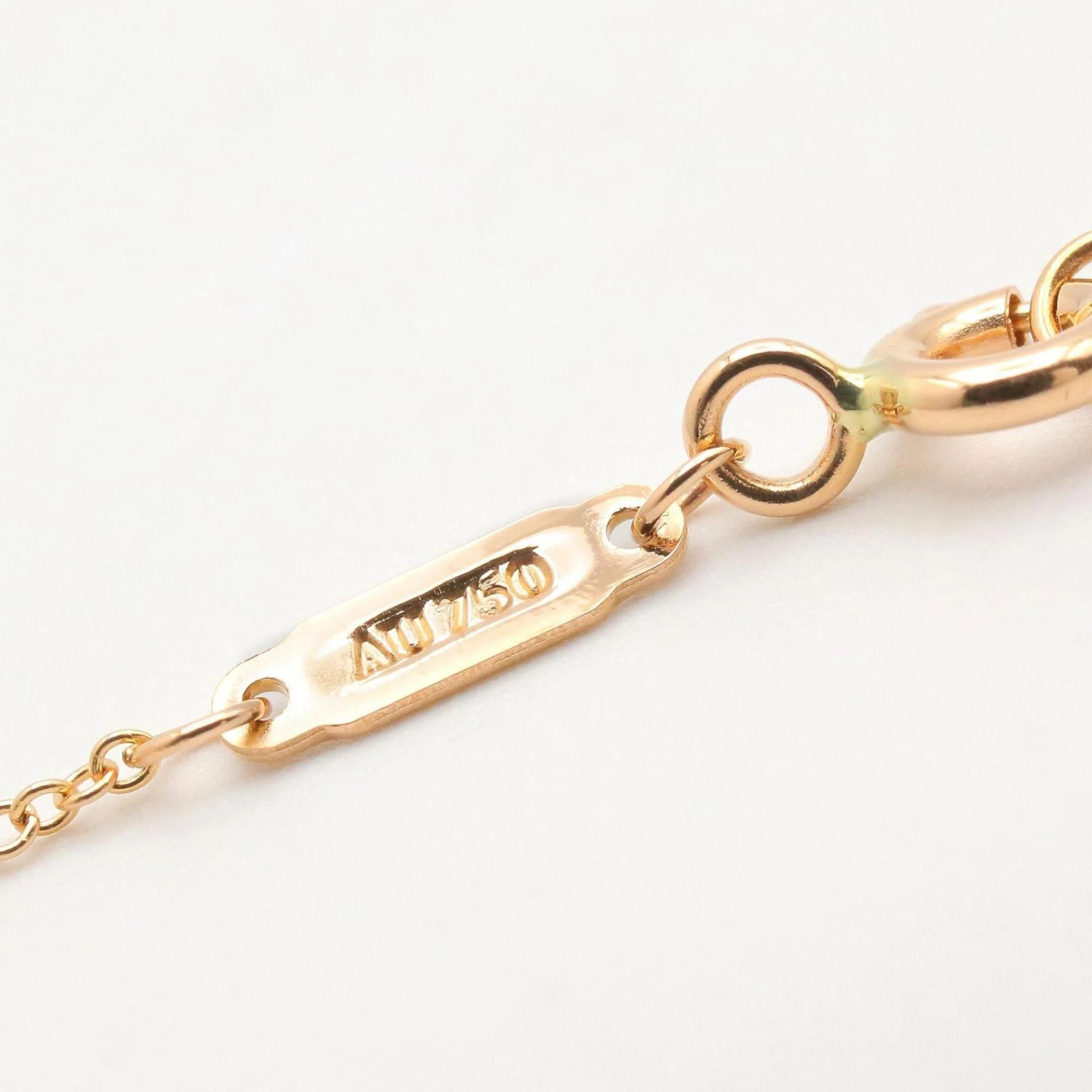 T Smile Pendant Necklace 18K Rose Gold - Image 4