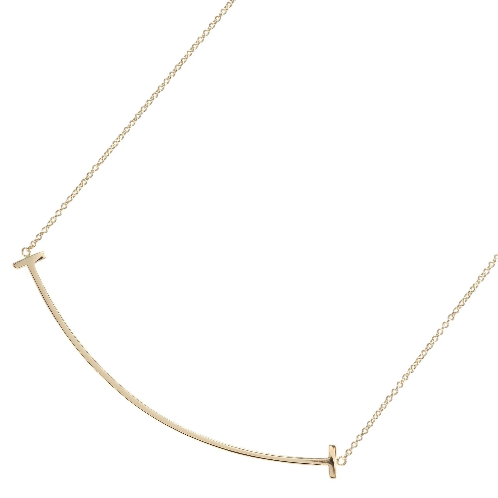 T Smile Pendant Necklace 18K Rose Gold - Image 3