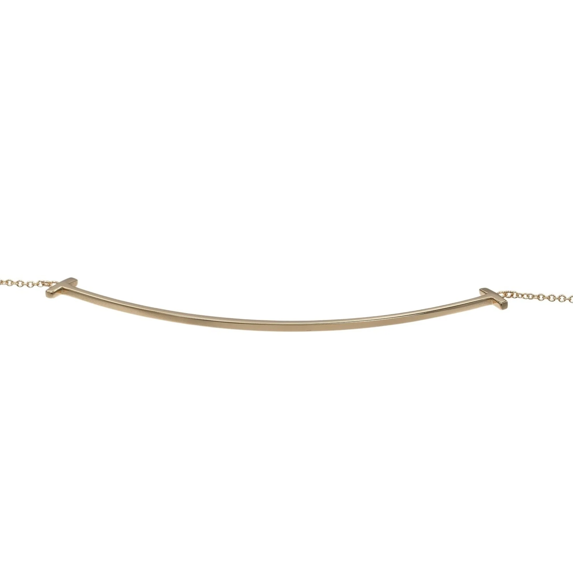 T Smile Pendant Necklace 18K Rose Gold - Image 4
