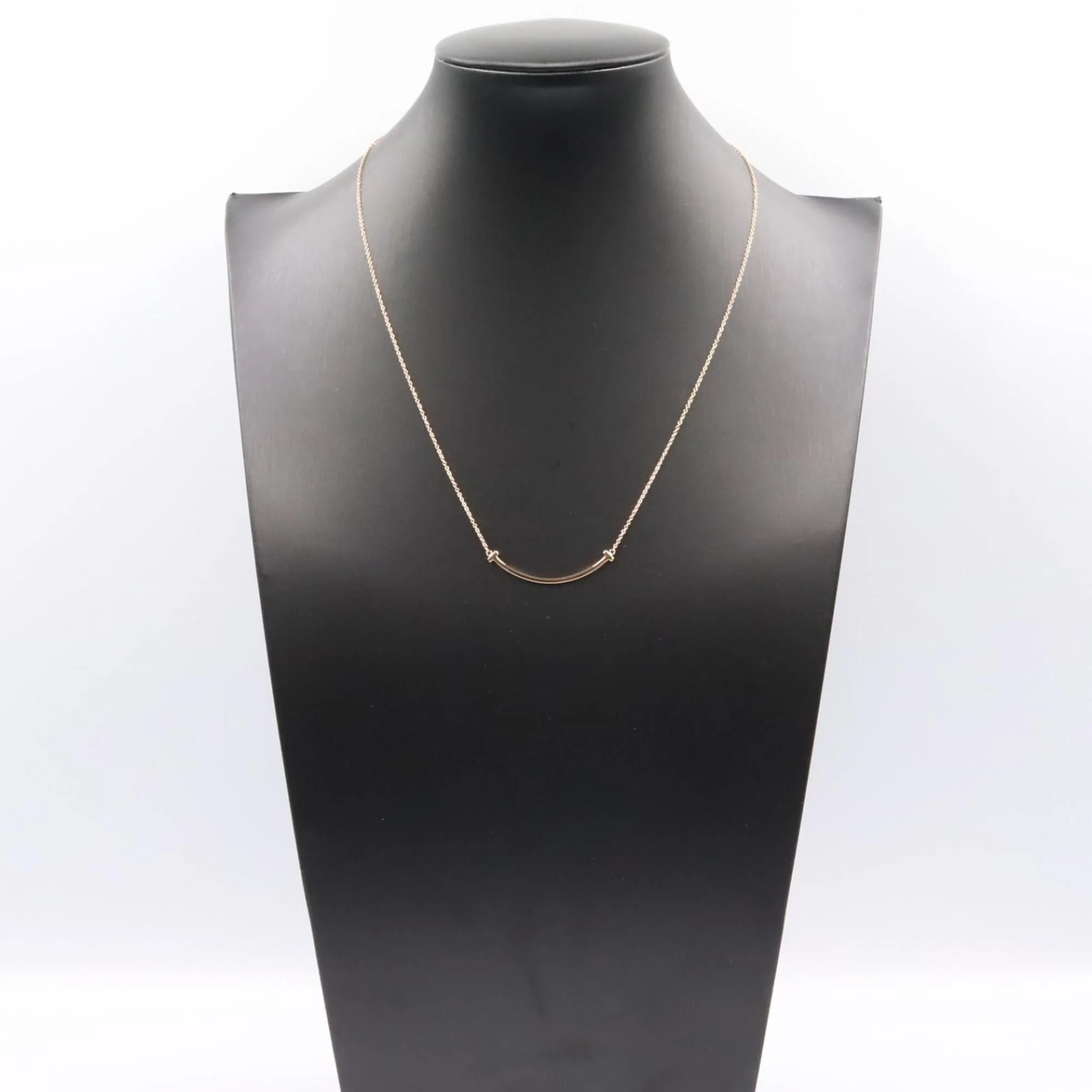 T Smile Pendant Necklace 18K Rose Gold - Image 8