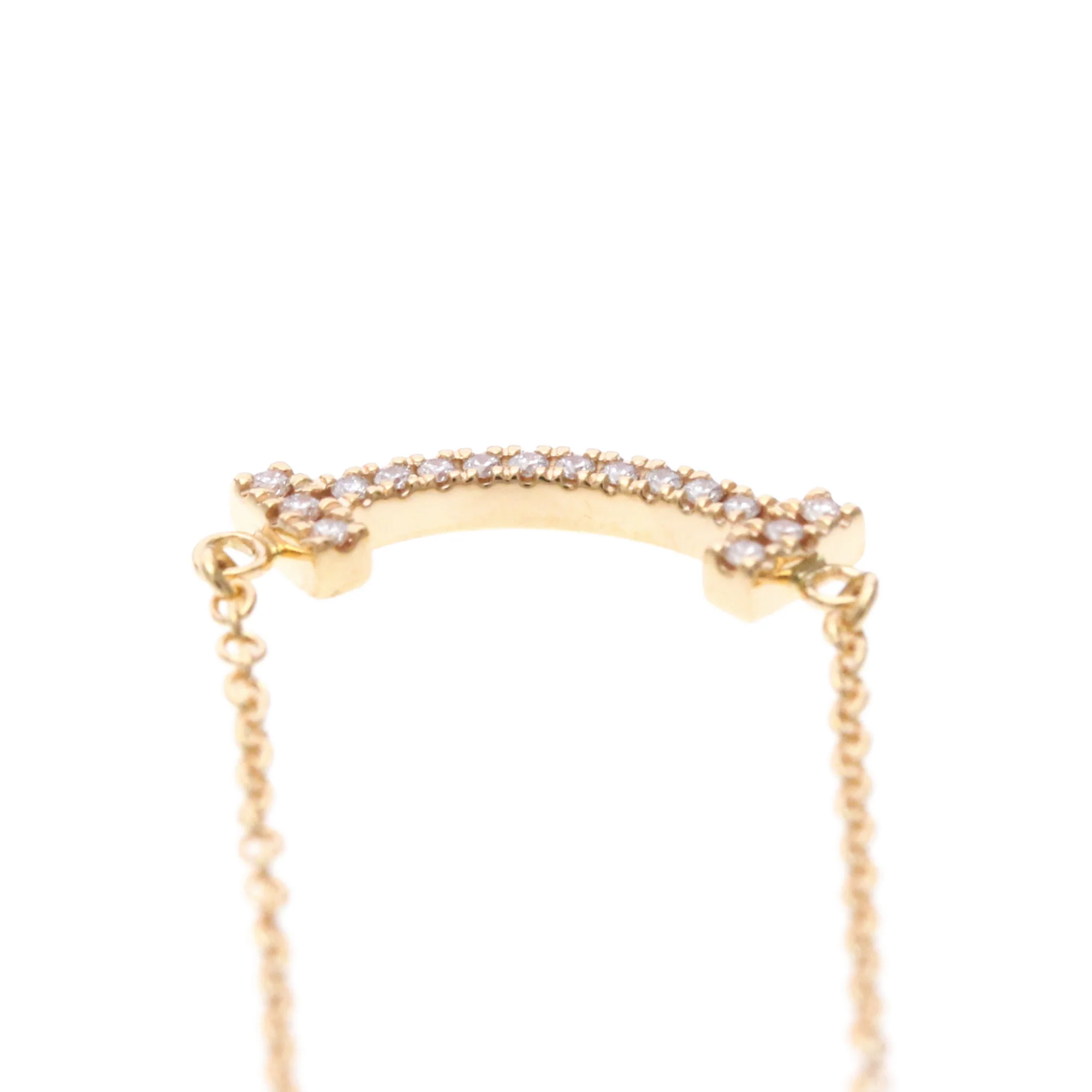 T Smile Pendant Necklace 18K Rose Gold - Image 6