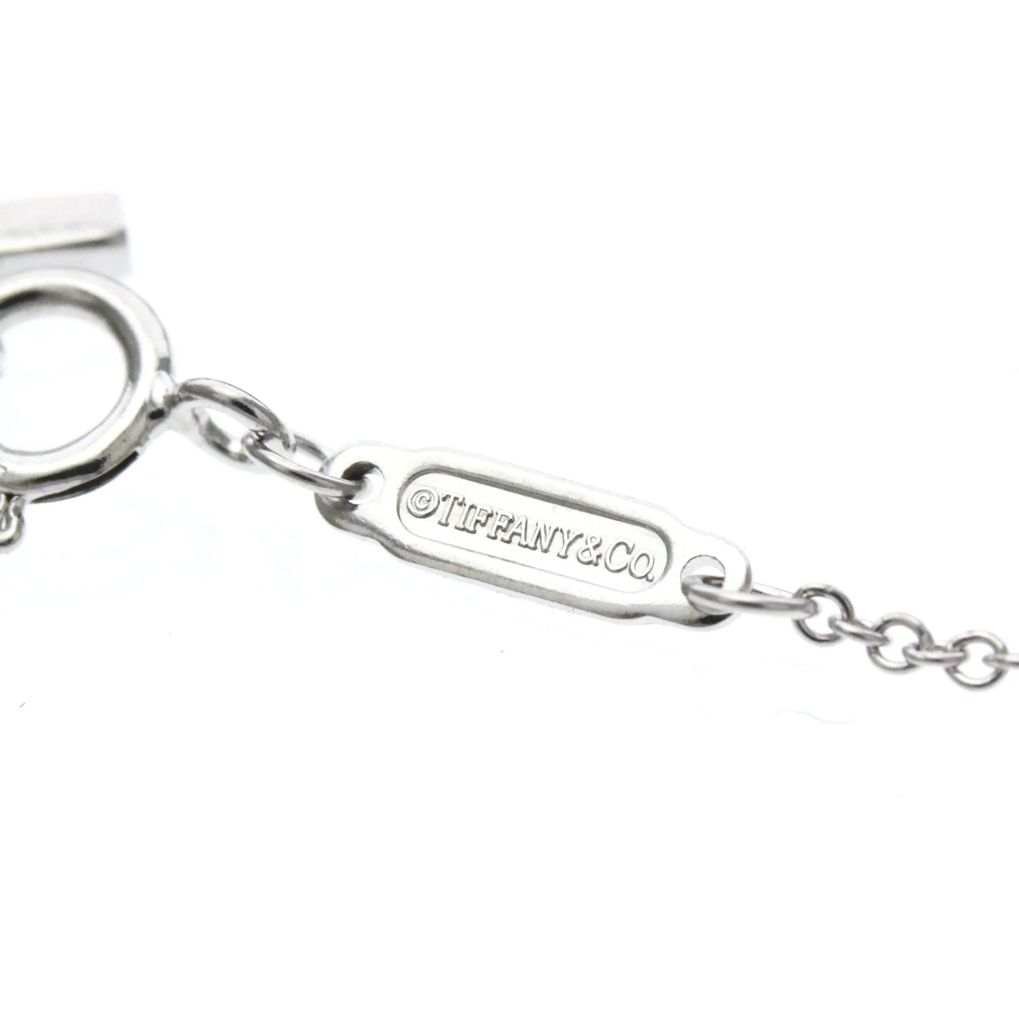 T Smile Pendant Necklace 18K White Gold - Image 7