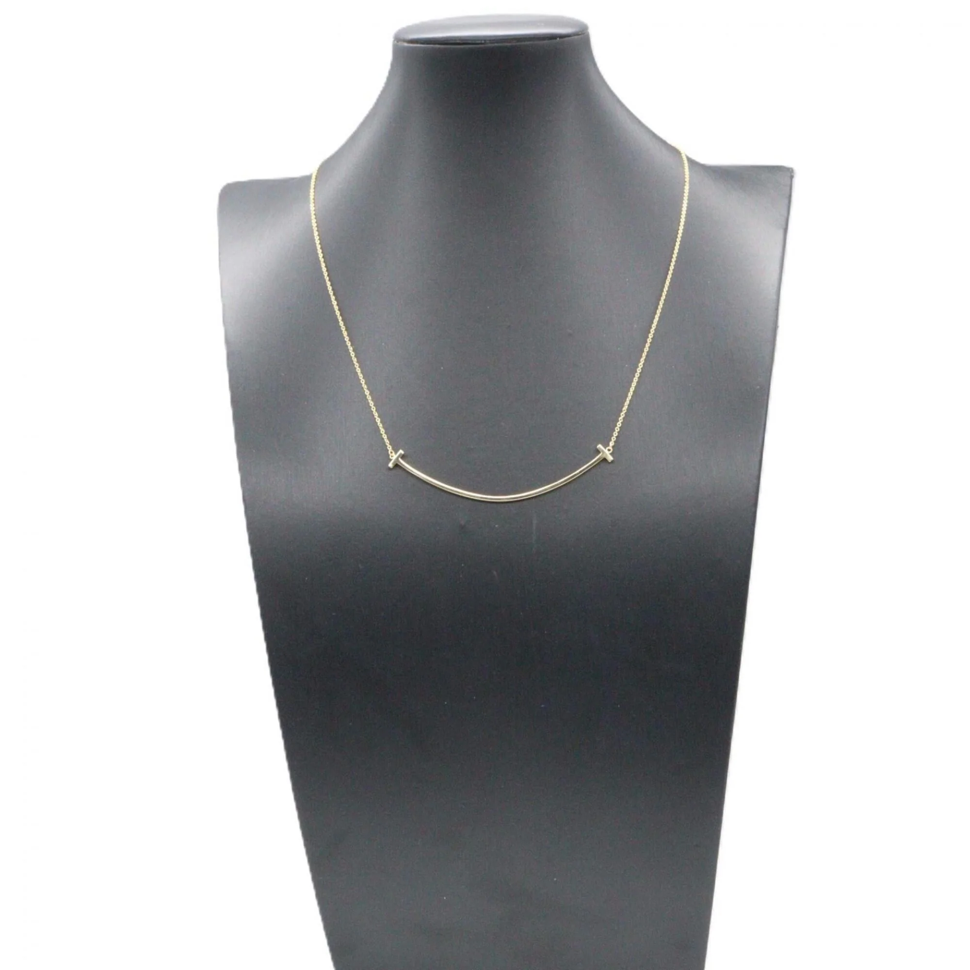 T Smile Pendant Necklace 18K Yellow Gold - Image 5
