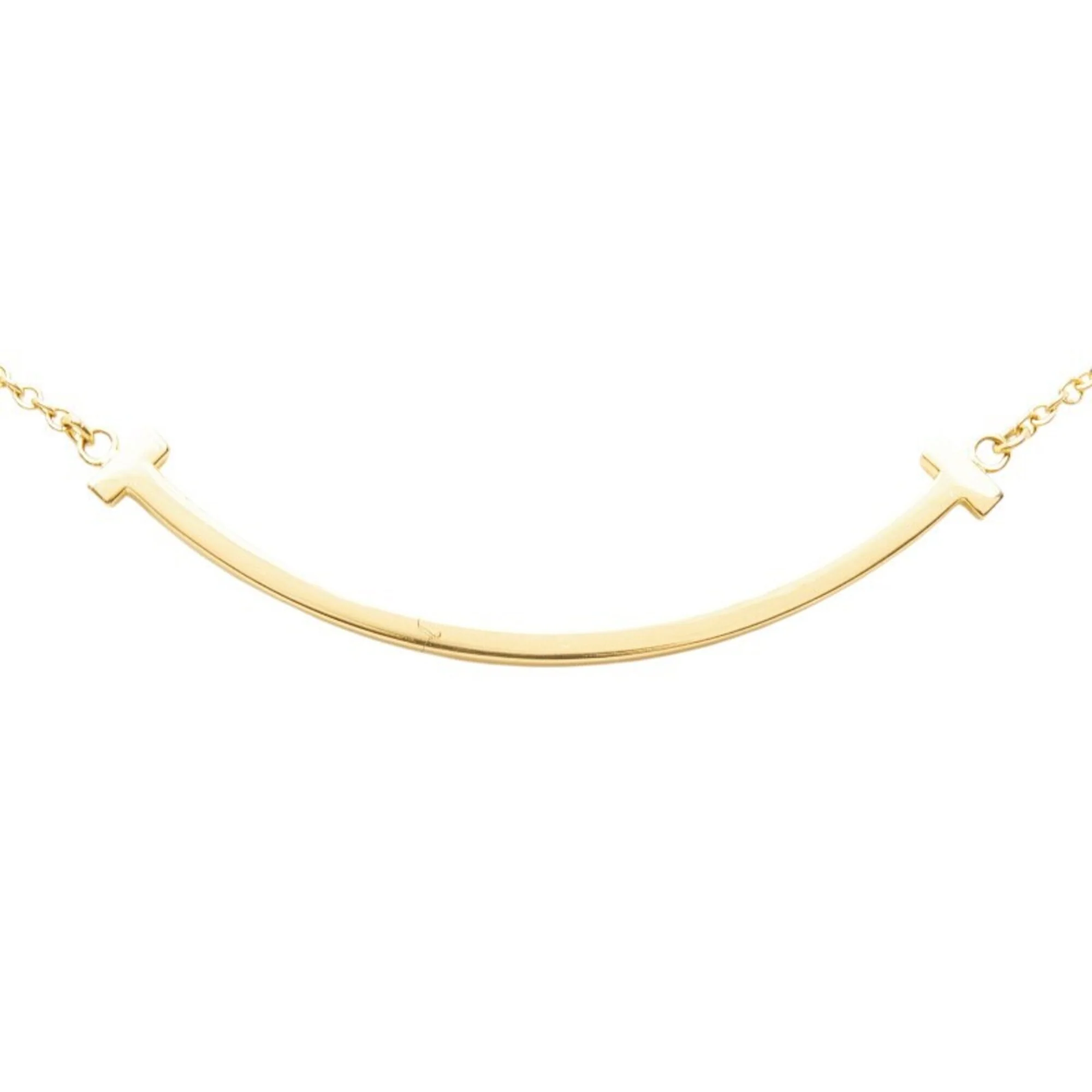 T Smile Pendant Necklace 18K Yellow Gold - Image 3