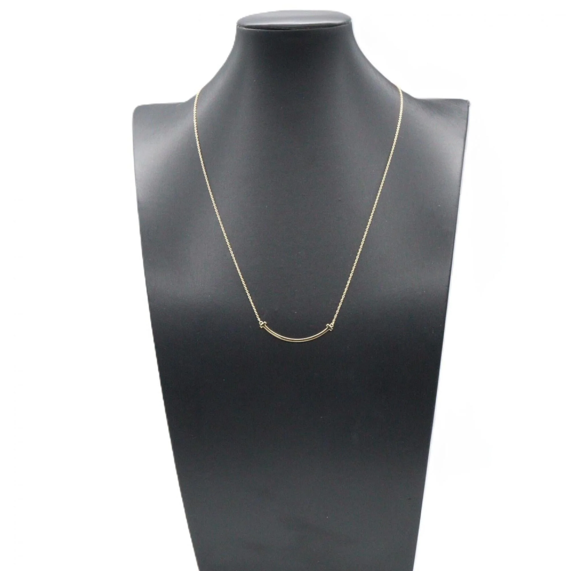 T Smile Pendant Necklace 18K Yellow Gold - Image 5