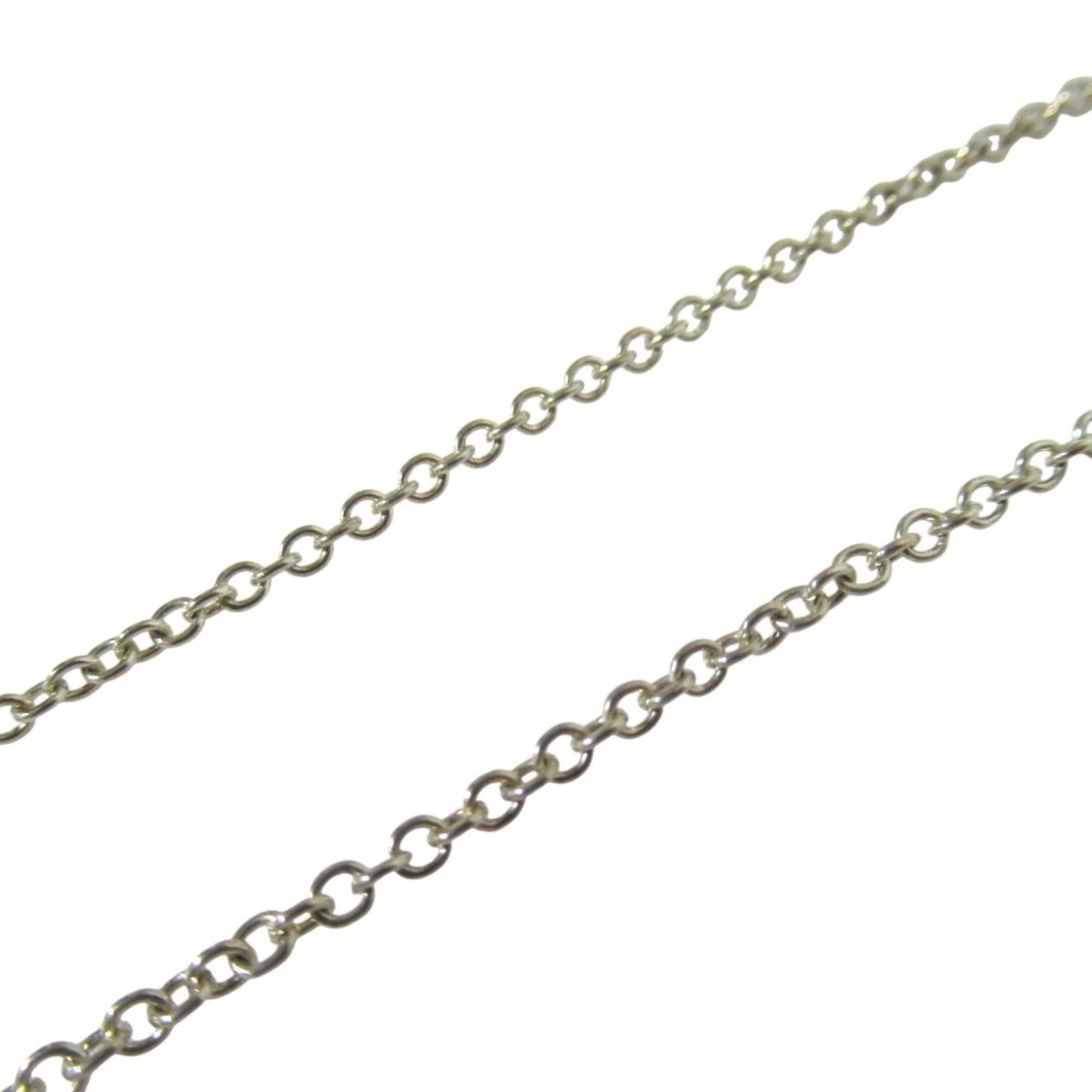 Teardrop Lariat Pendant Necklace Sterling Silver - Image 3