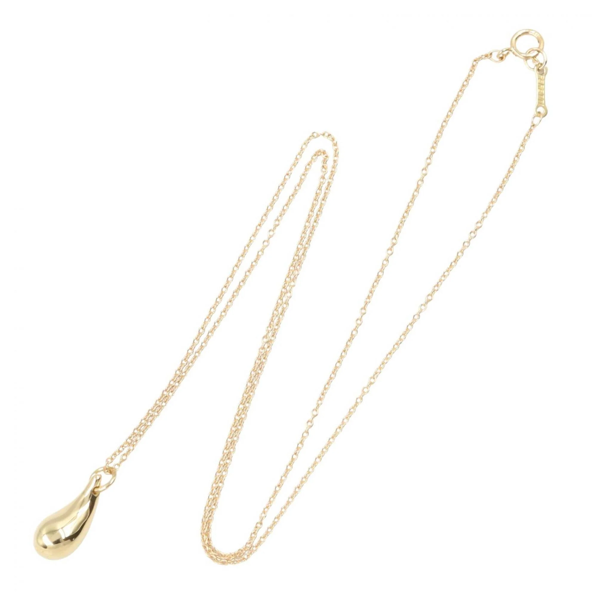 Teardrop Pendant Necklace 18K Yellow Gold - Image 2