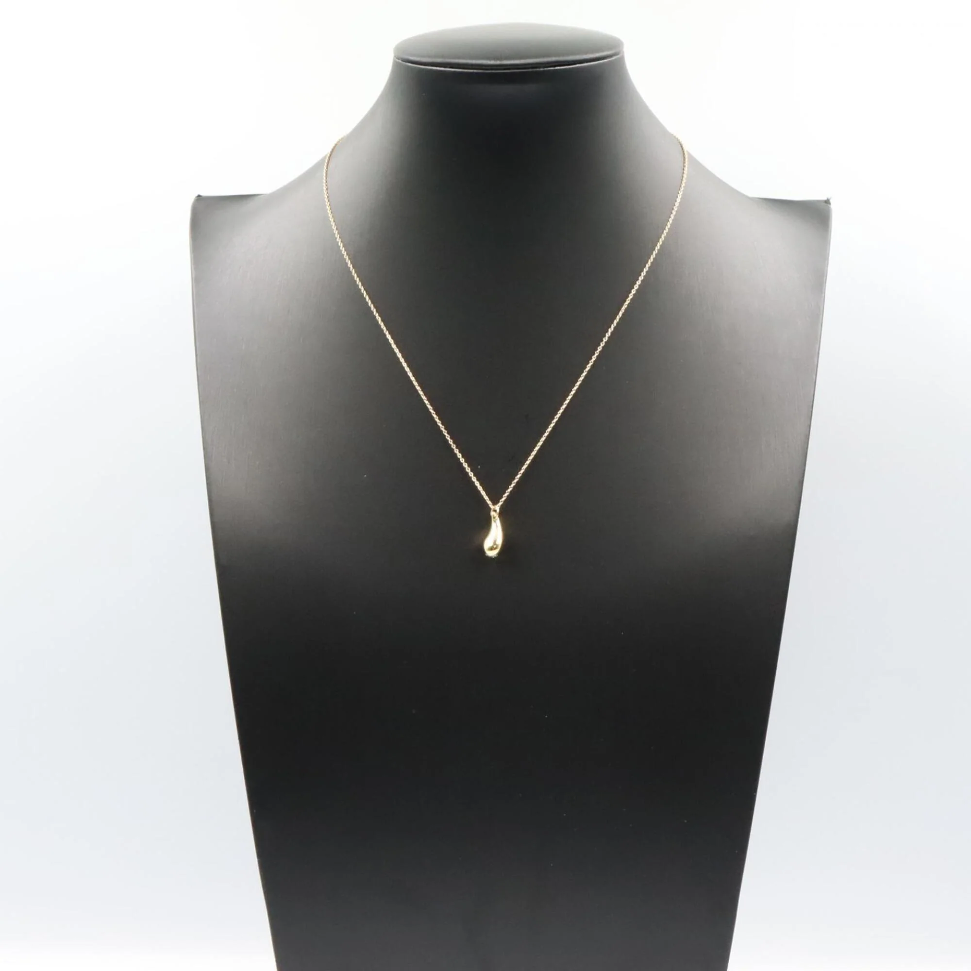 Teardrop Pendant Necklace 18K Yellow Gold - Image 6