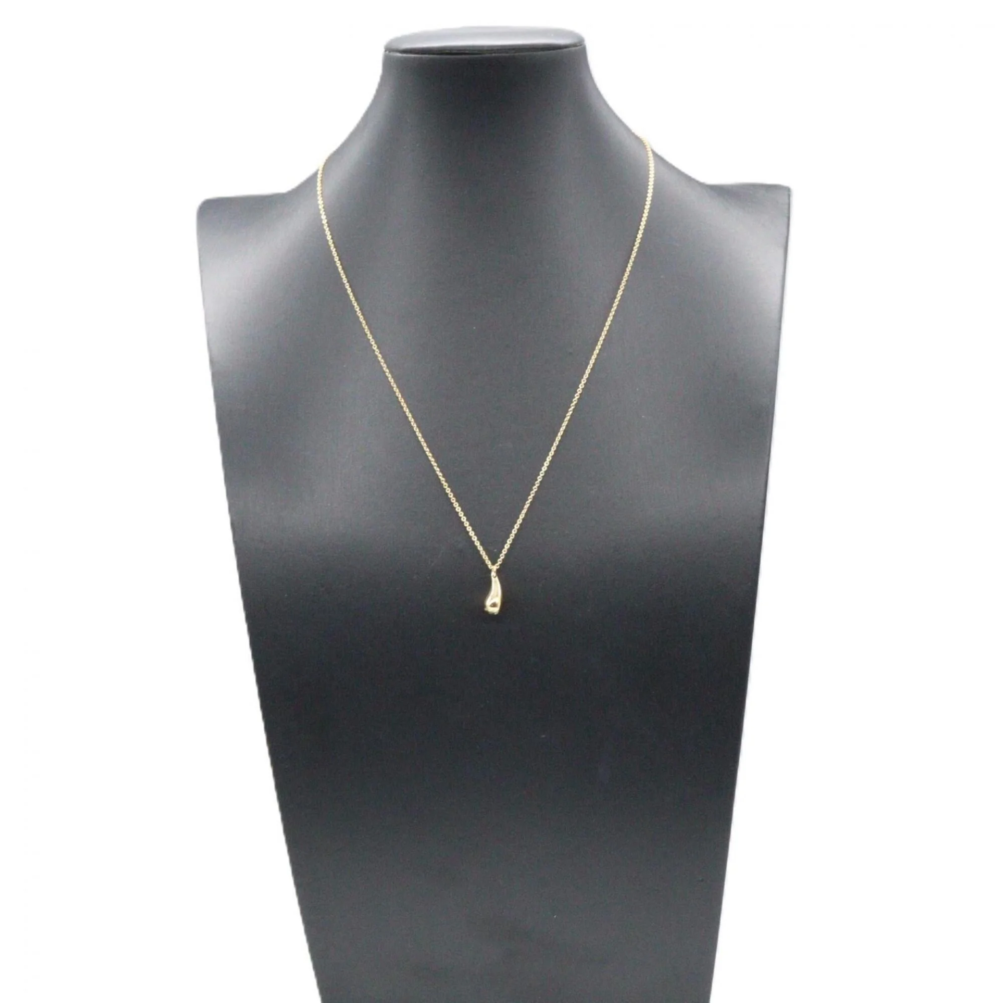 Teardrop Pendant Necklace 18K Yellow Gold - Image 5