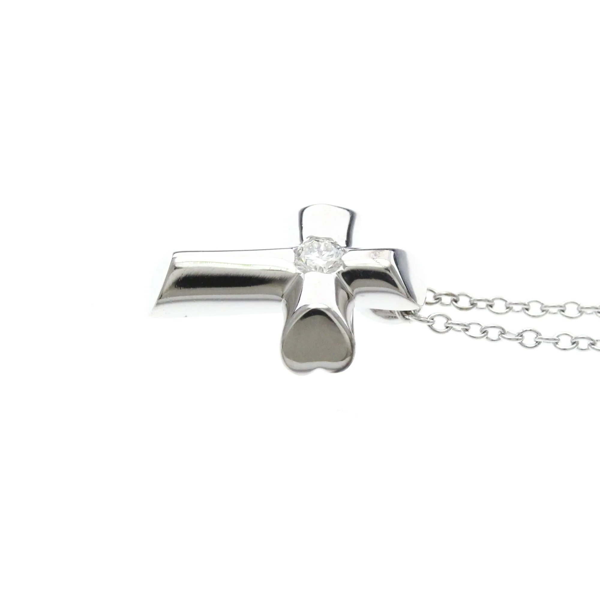 Tenderness Pendant Necklace 18K White Gold with Diamond - Image 3