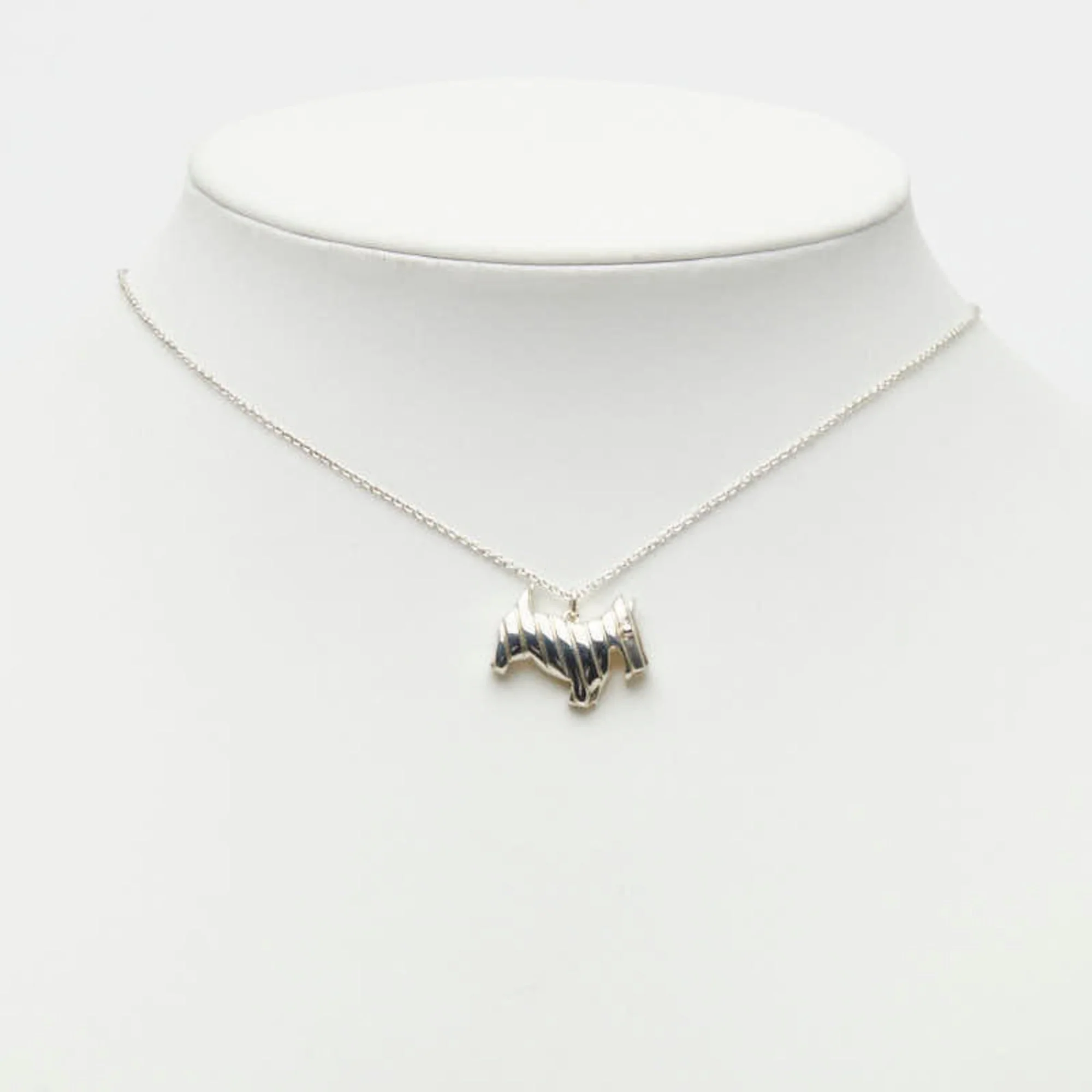 Terrier Dog Pendant Necklace Sterling Silver - Image 7