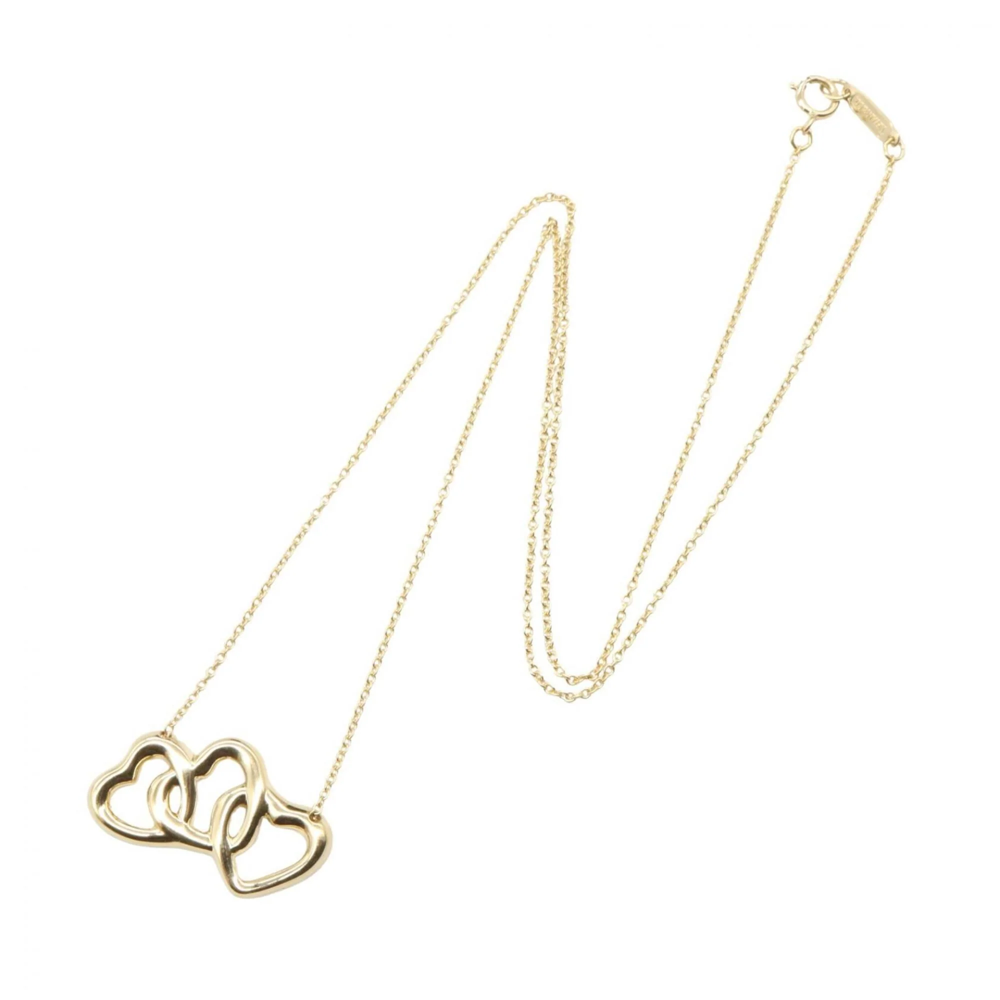 Triple Heart Pendant Necklace 18K Yellow Gold - Image 2