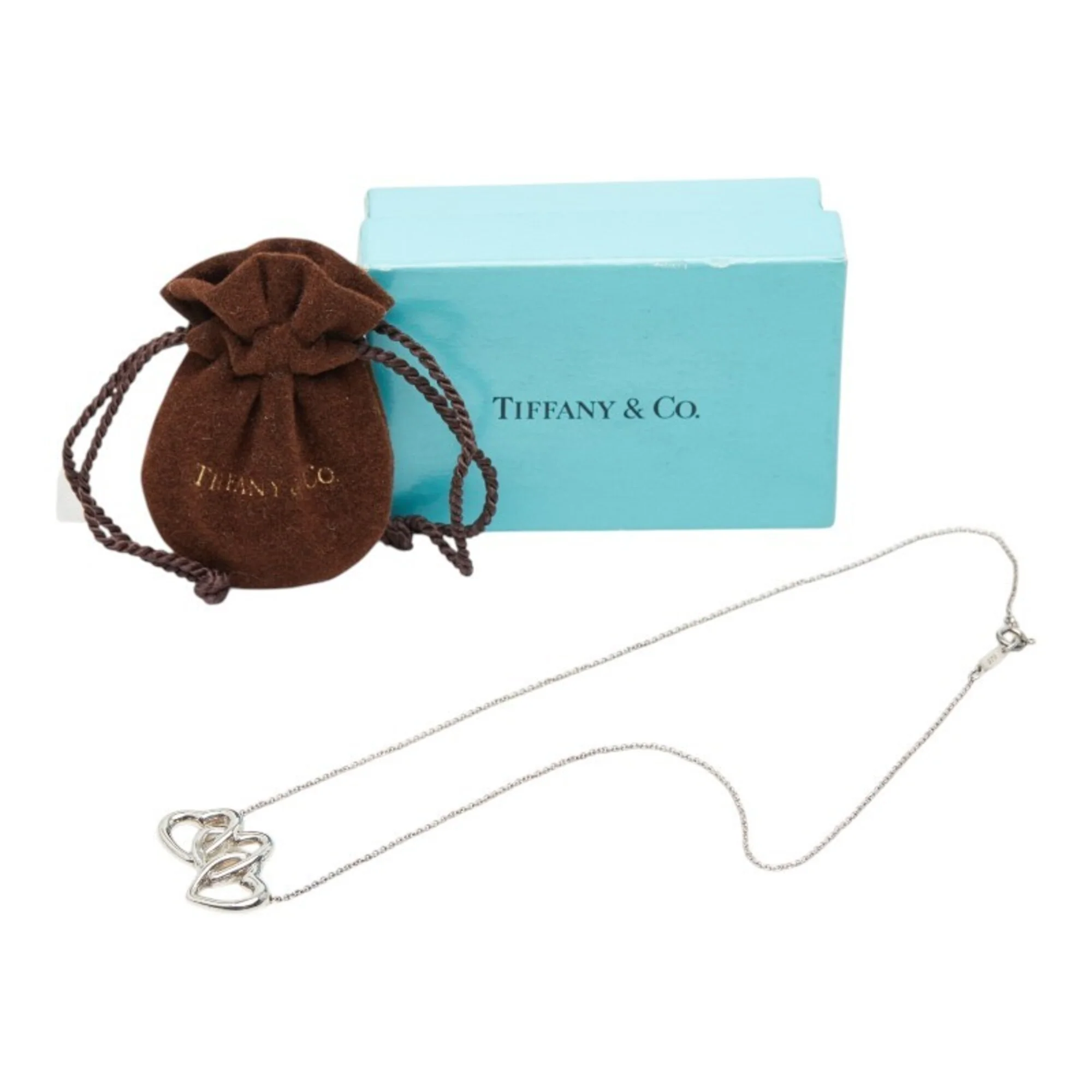 Triple Heart Pendant Necklace Sterling Silver - Image 7