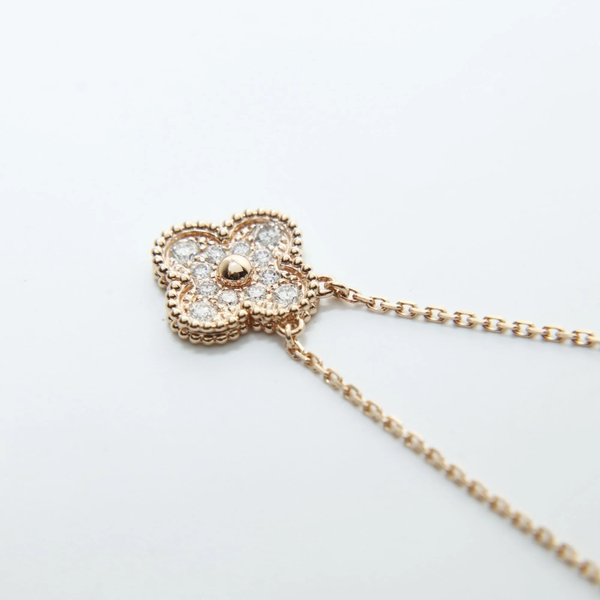 Alhambra Pendant Necklace 18K Rose Gold - Image 5