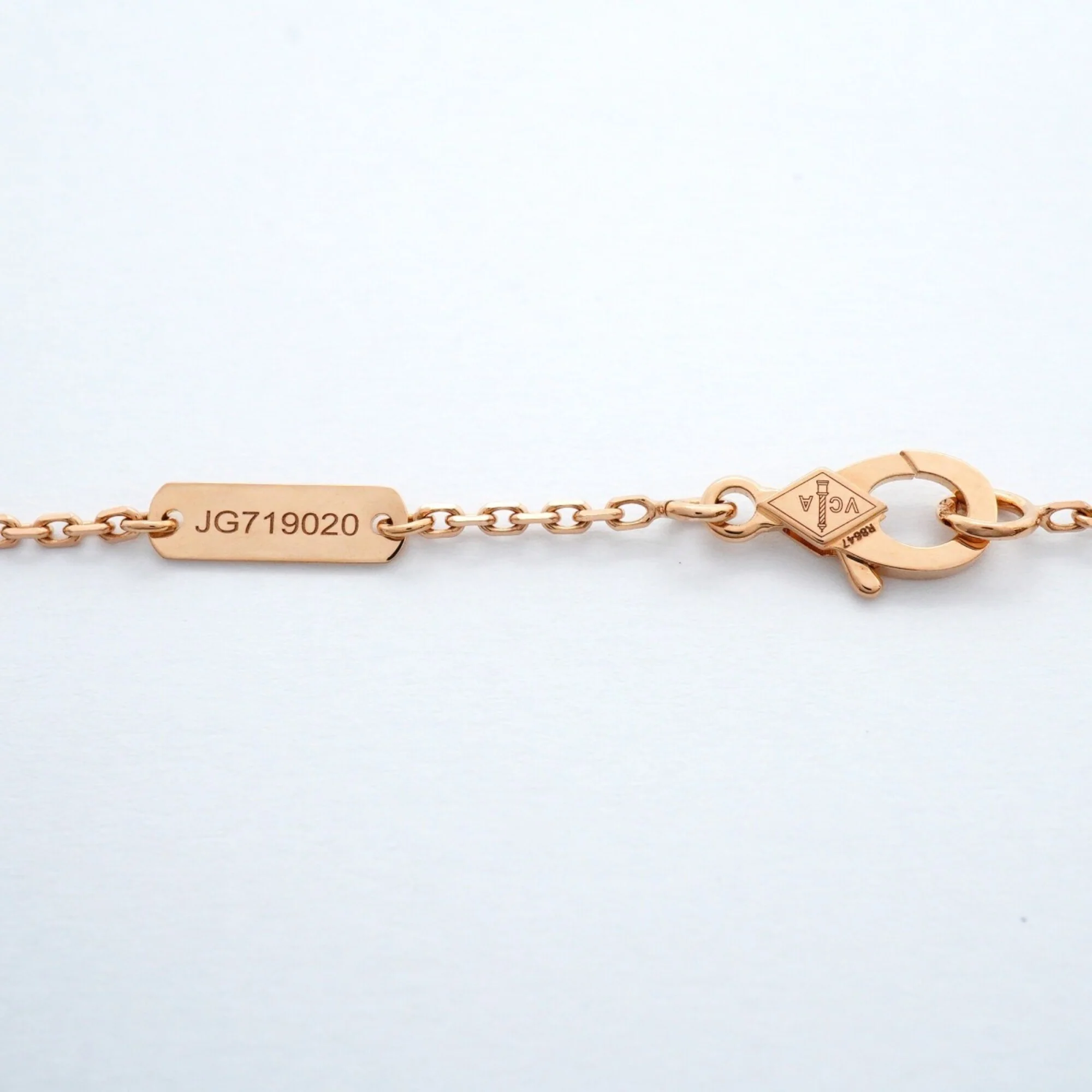 Alhambra Pendant Necklace 18K Rose Gold and Mother of Pearl - Image 5