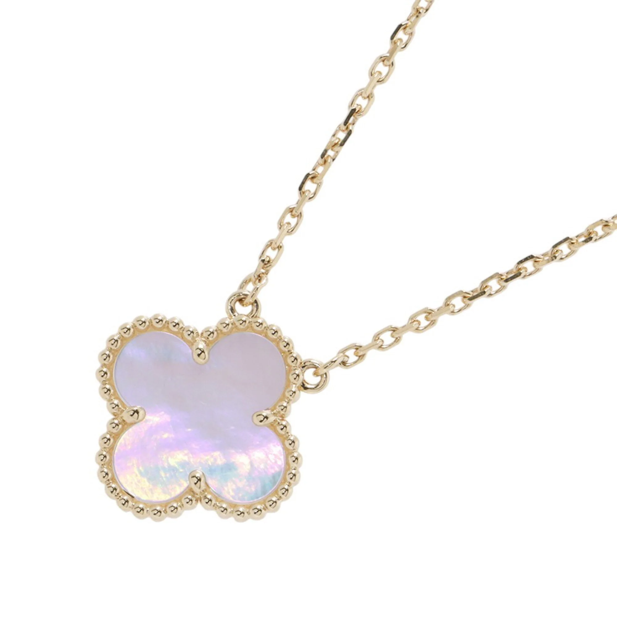 Alhambra Pendant Necklace 18K Yellow Gold and Mother of Pearl