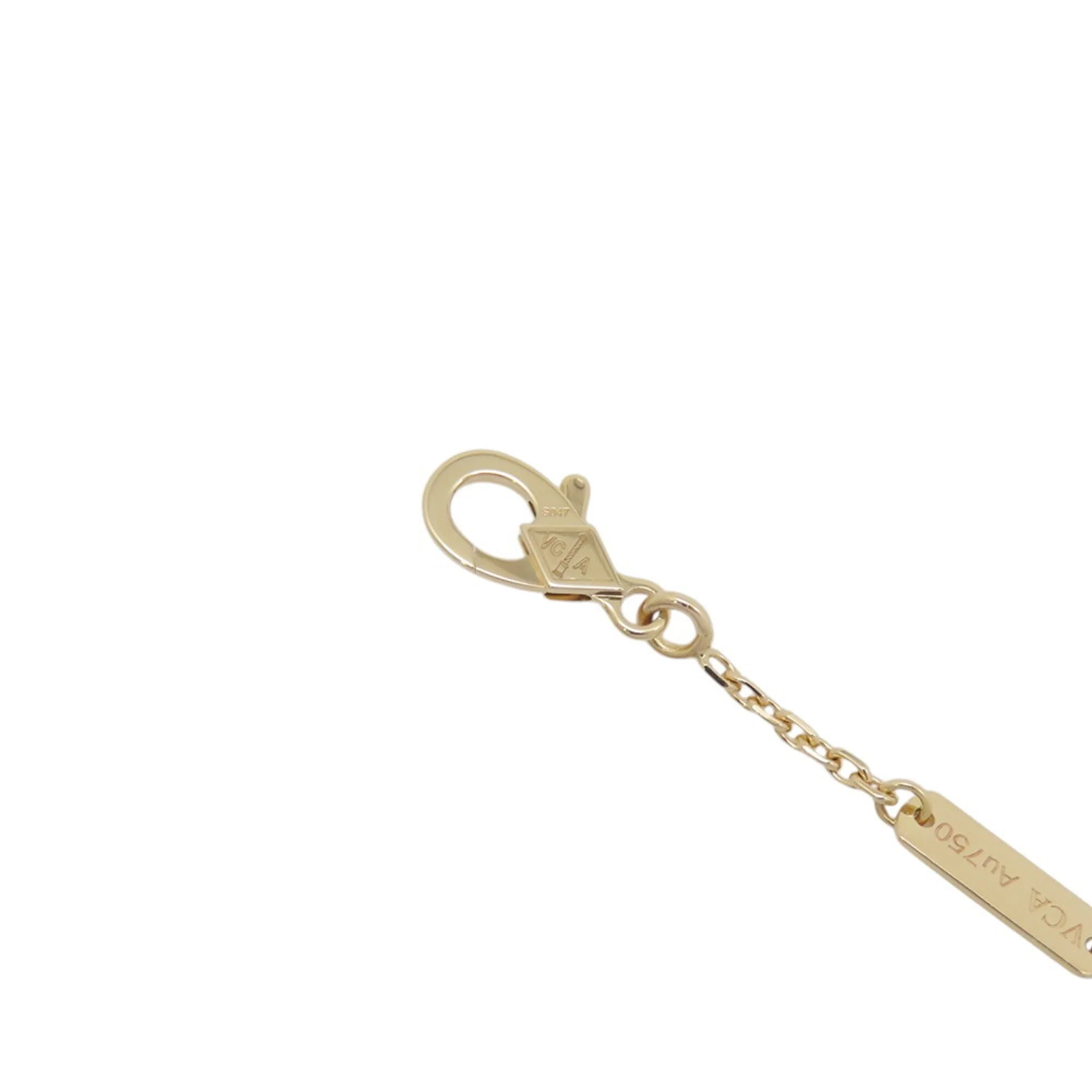 Alhambra Pendant Necklace 18K Yellow Gold and Mother of Pearl - Image 9