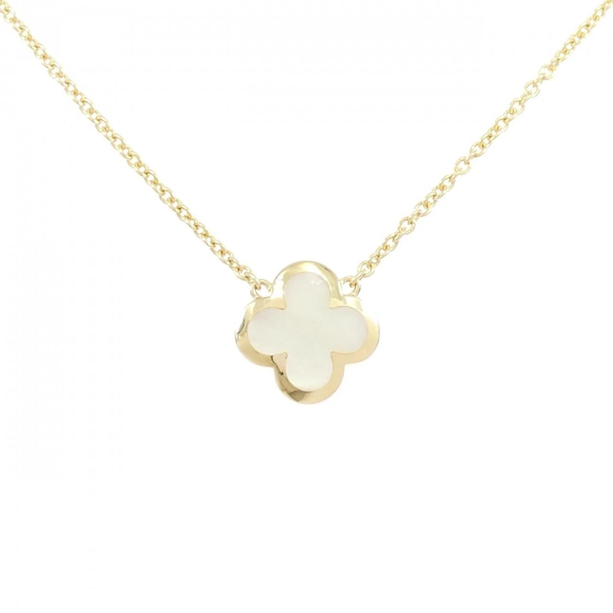 Alhambra Pendant Necklace 18K Yellow Gold and Mother of Pearl