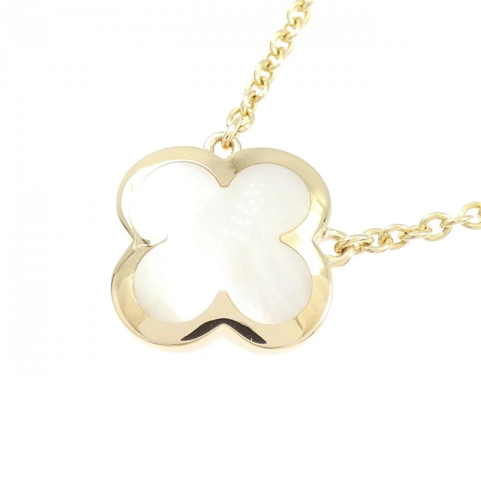 Alhambra Pendant Necklace 18K Yellow Gold and Mother of Pearl - Image 3