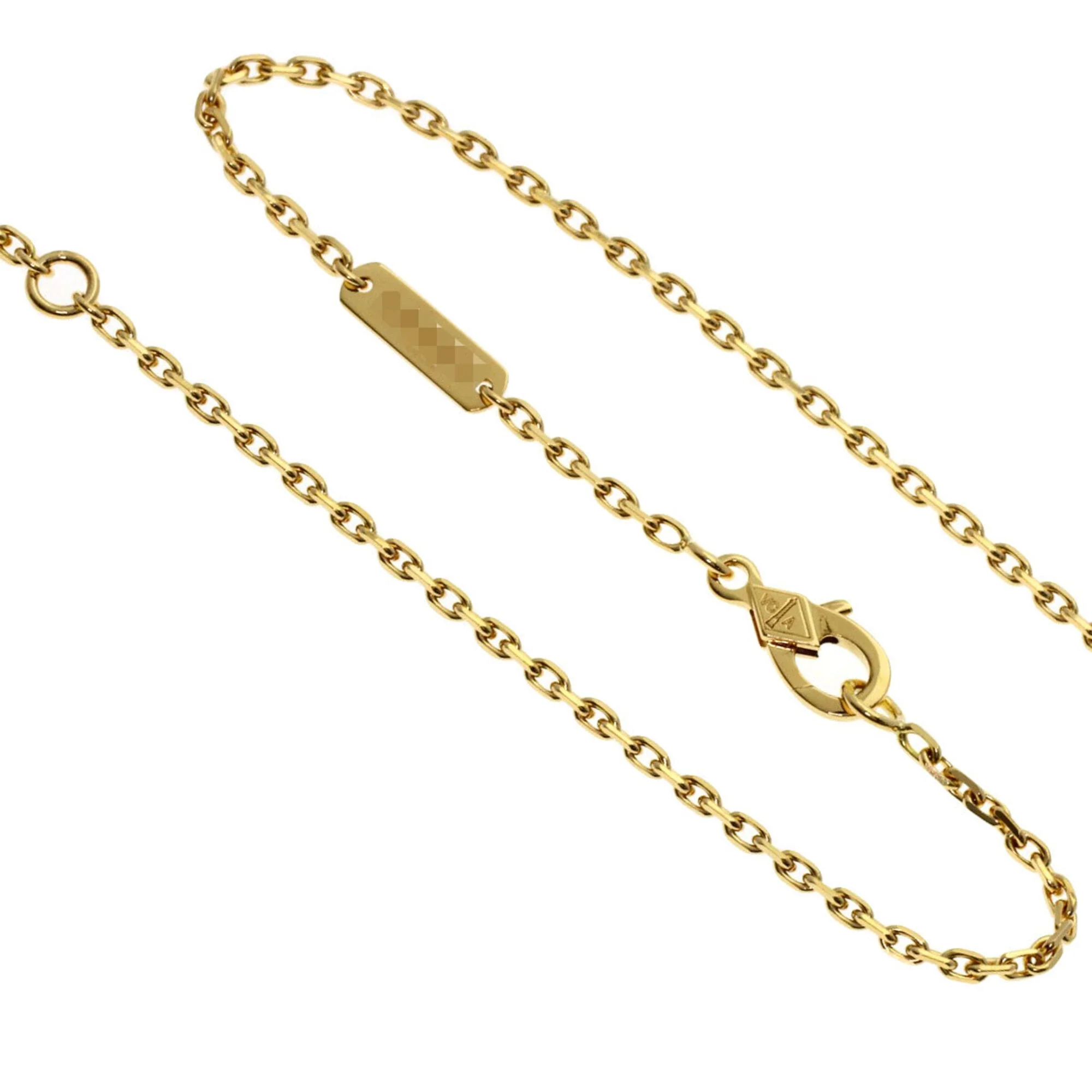 Alhambra Pendant Necklace 18K Yellow Gold and Onyx - Image 3