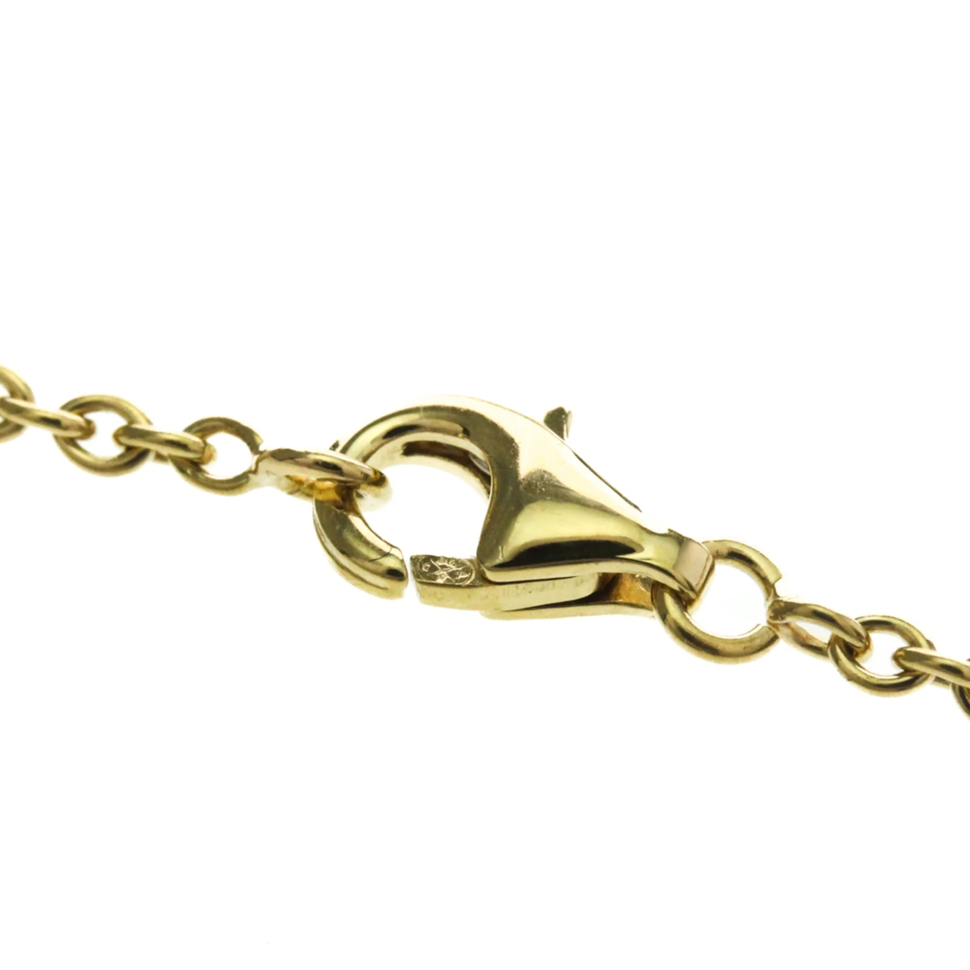 Alhambra Pendant Necklace 18K Yellow Gold and Onyx - Image 9