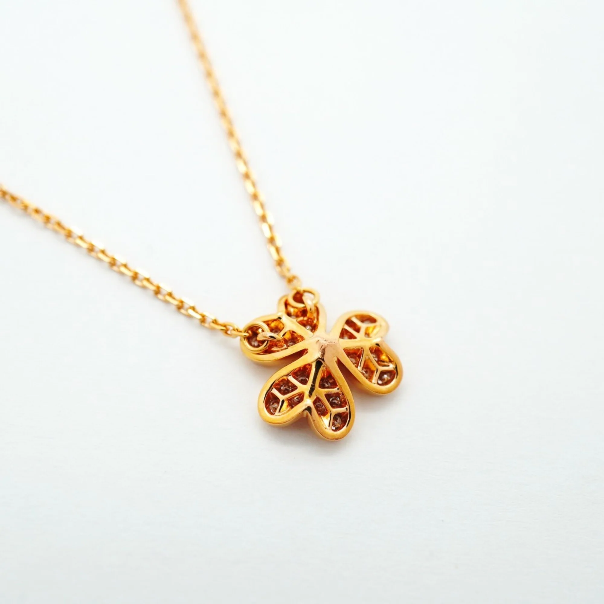 Frivole Pendant Necklace 18K Rose Gold with Diamond - Image 2
