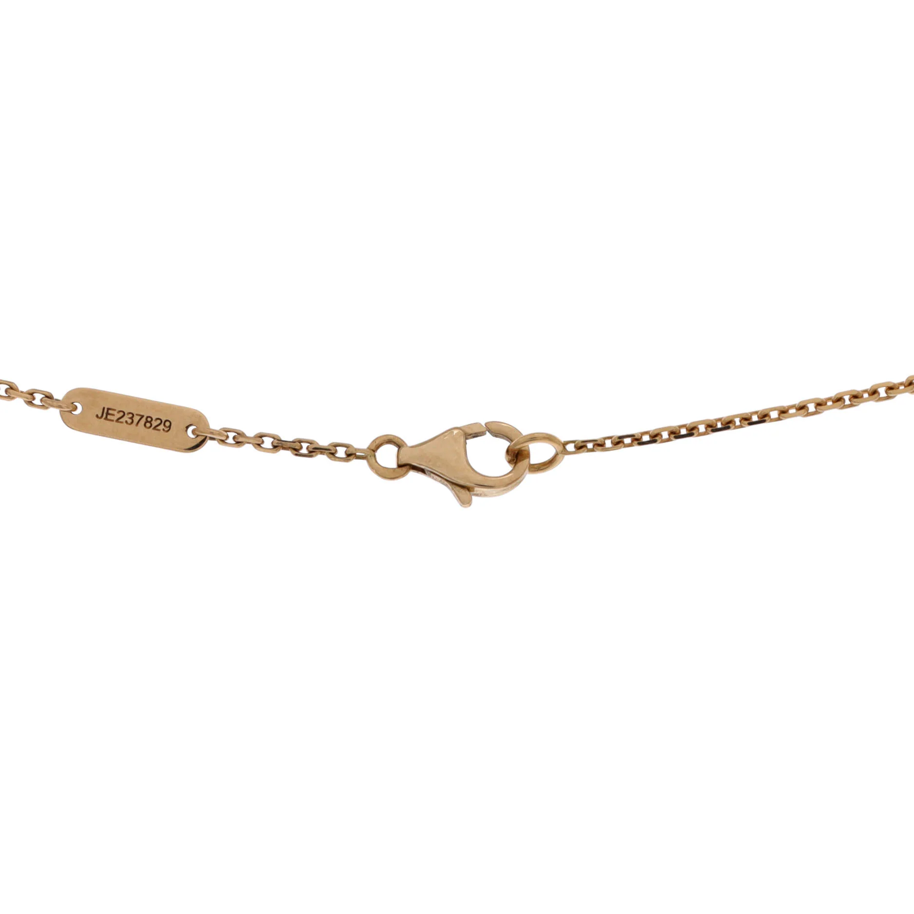 Lucky Alhambra Butterfly Pendant Necklace 18K Yellow Gold with Mother of Pearl - Image 3