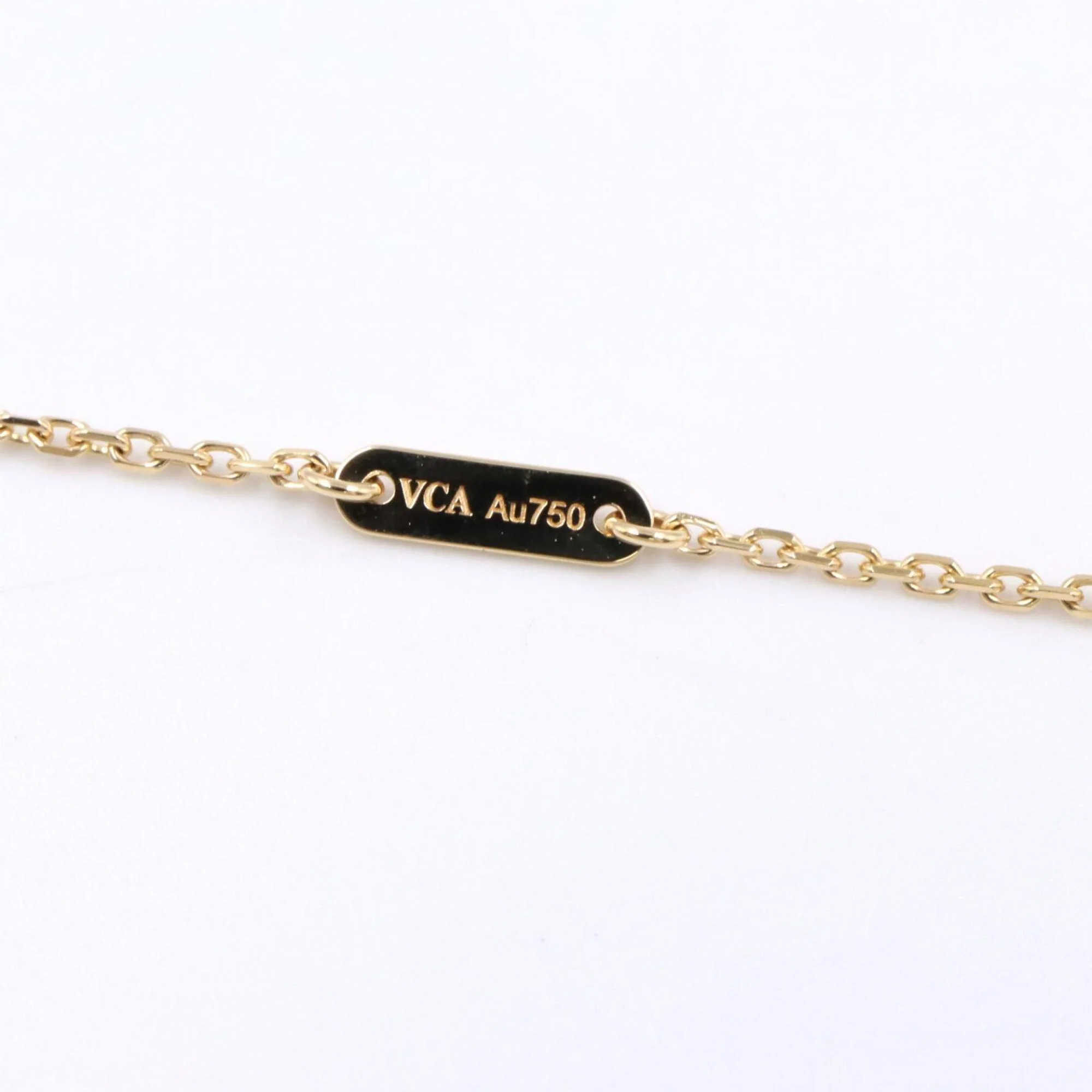 Pendant Necklace 18K Yellow Gold With Mother Of Pearl - Image 3