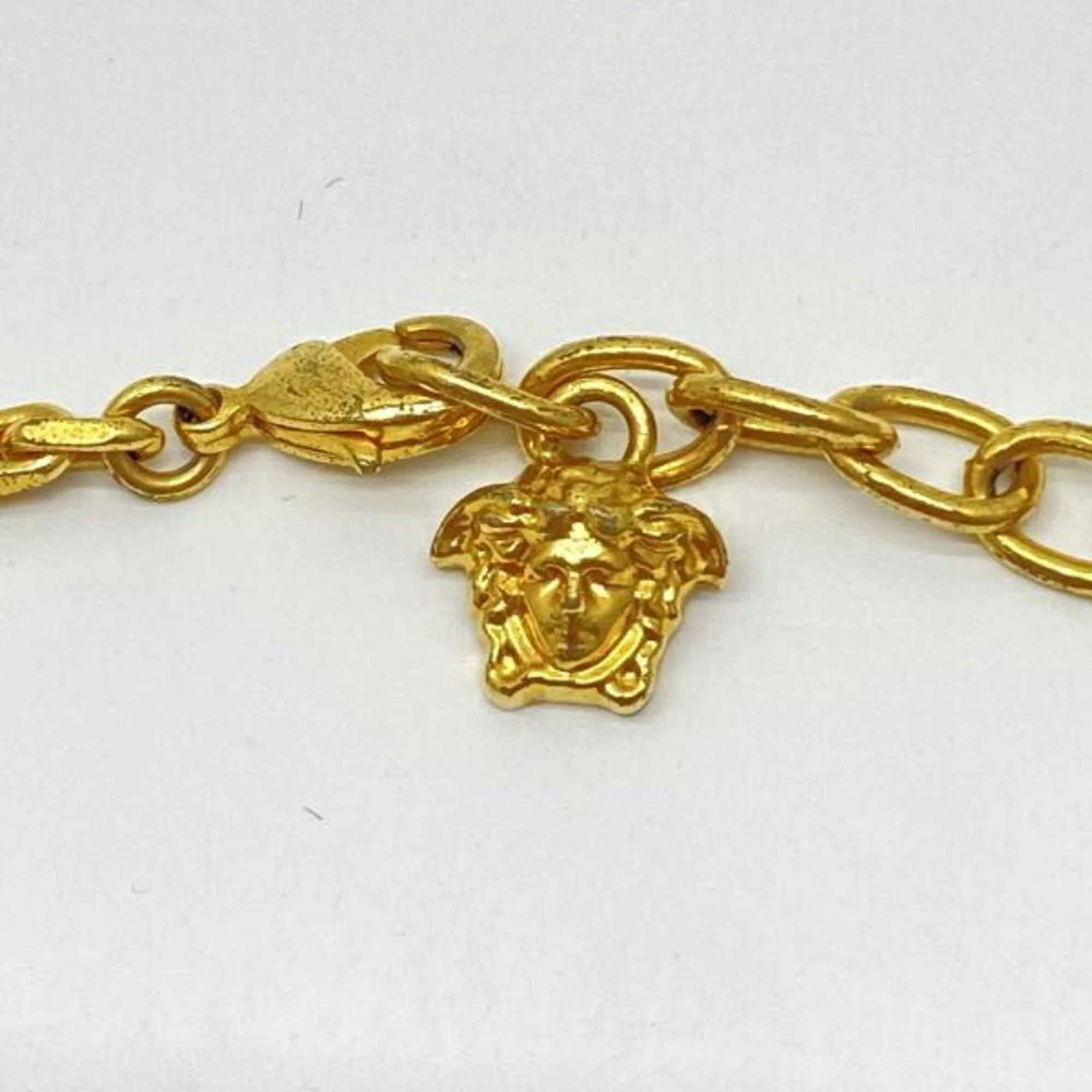 Greca Medusa Pendant Necklace Gold - Image 3