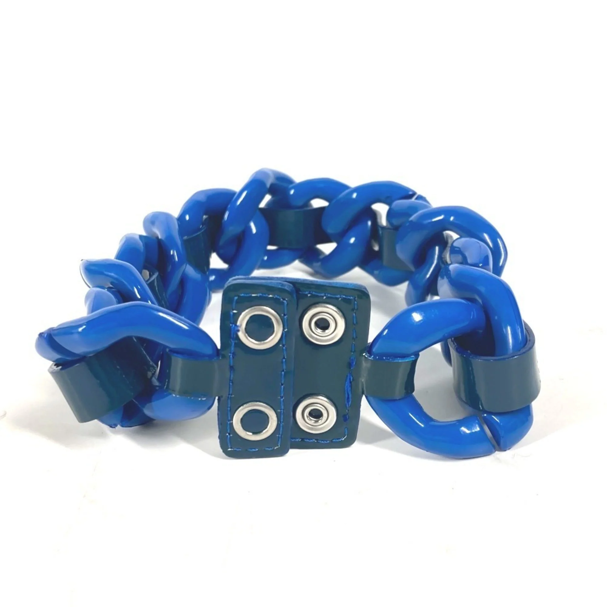 Pendant Necklace Plastic Blue - Image 2