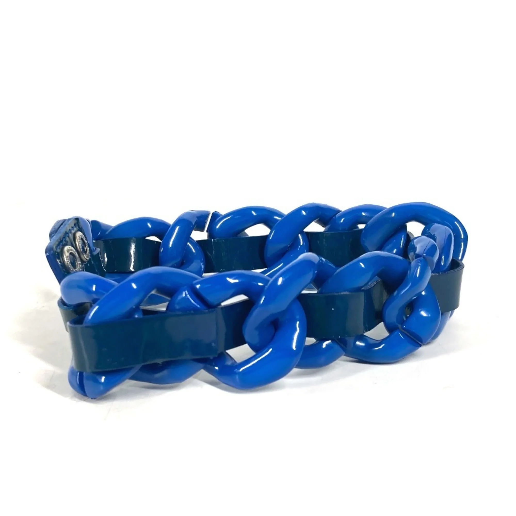 Pendant Necklace Plastic Blue - Image 3