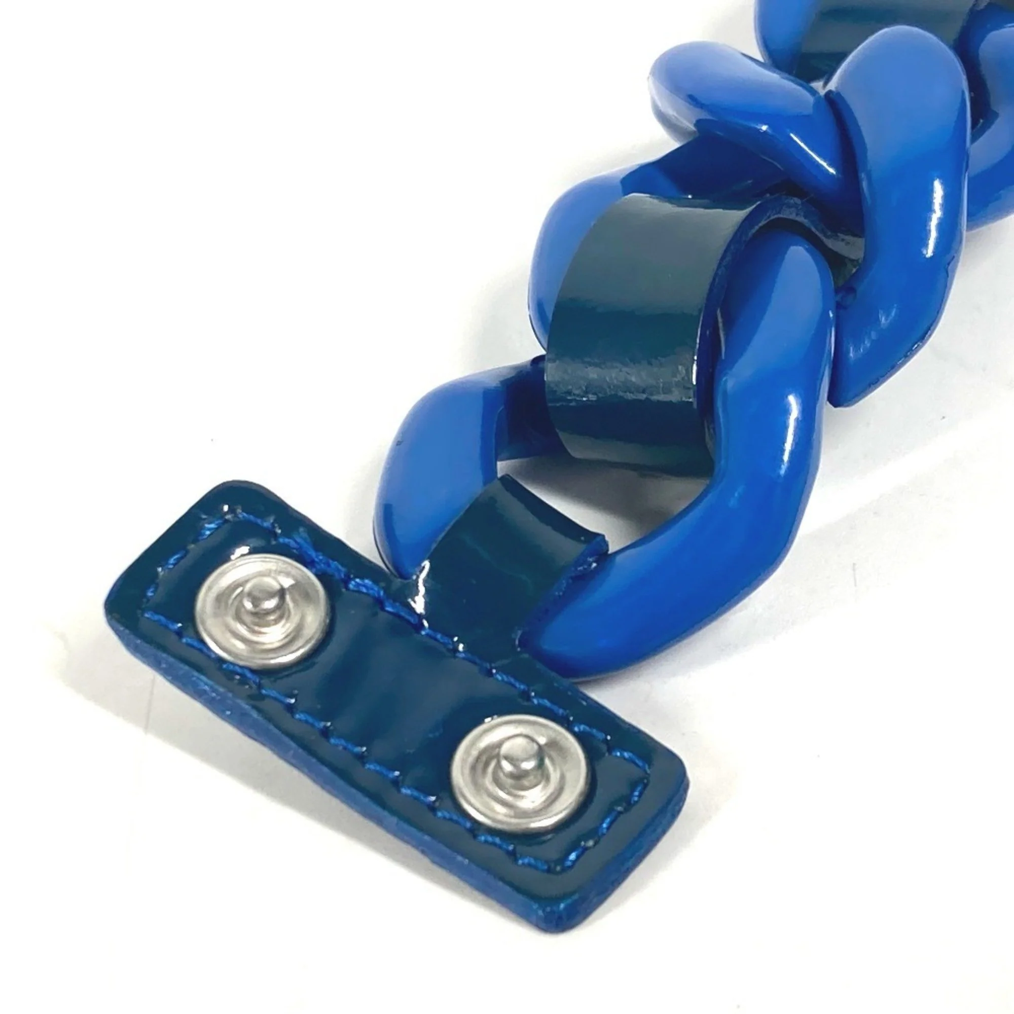 Pendant Necklace Plastic Blue - Image 7