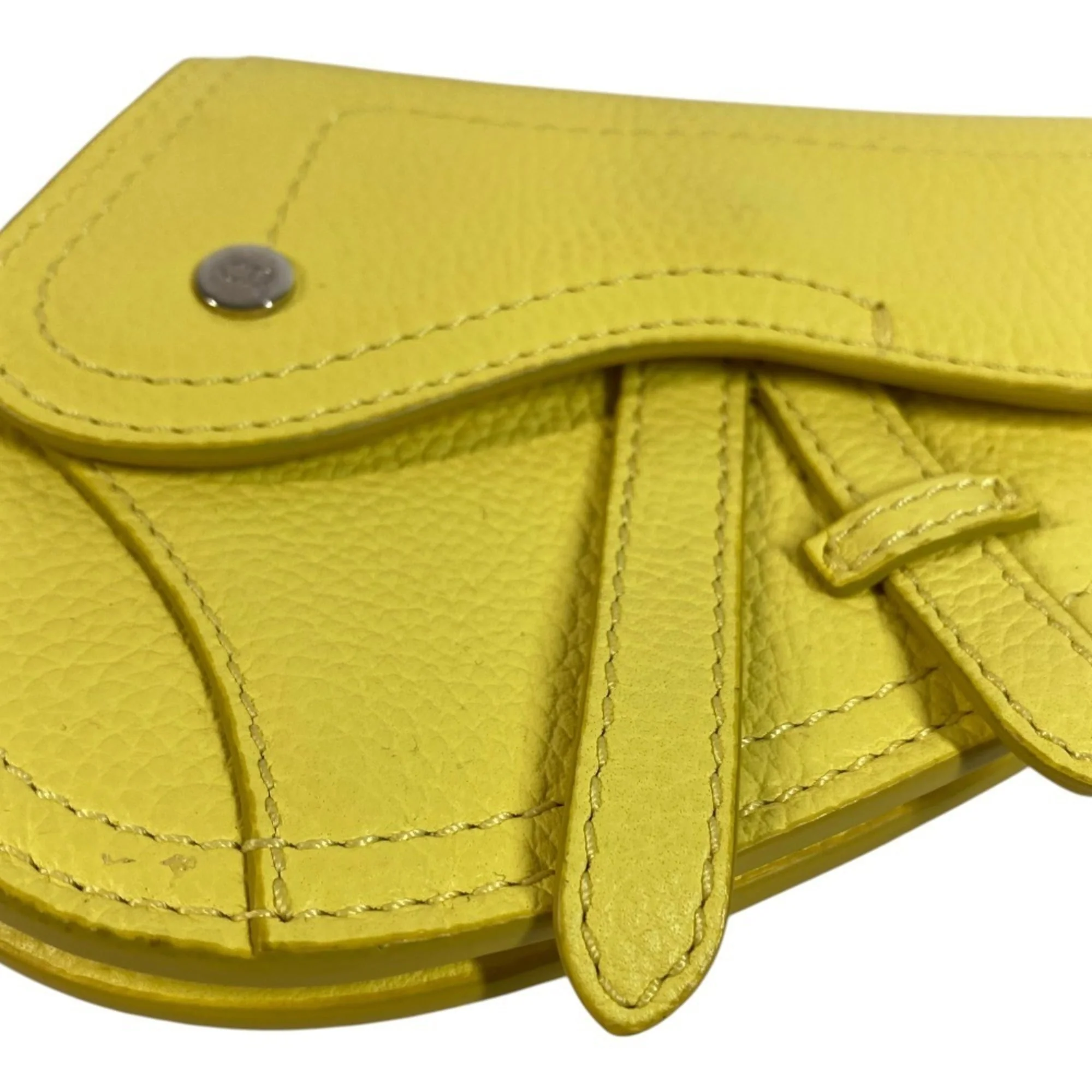 Charm Leather Yellow Handbag Charm - Image 2