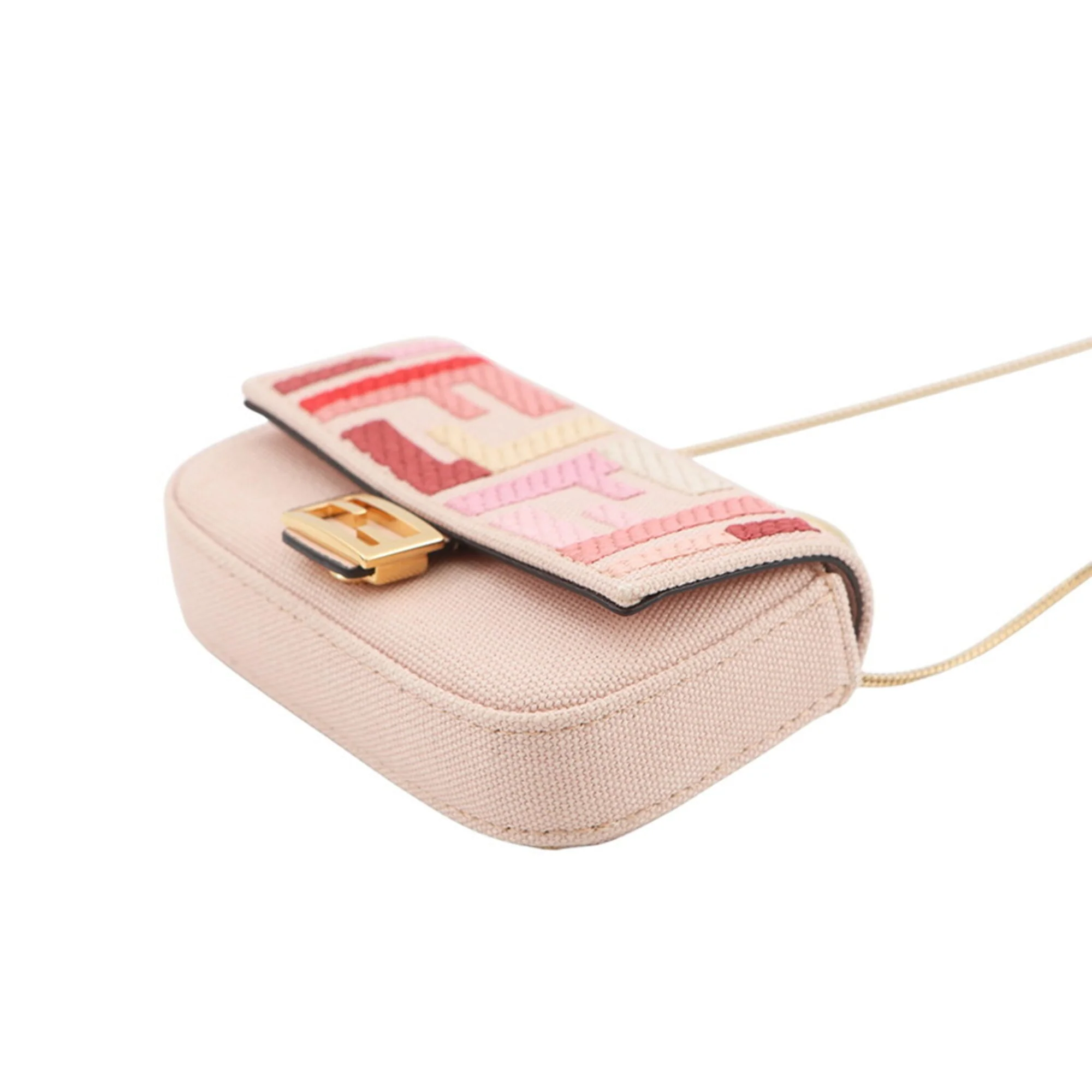 Nano Baguette Charm Canvas Pink Handbag Charm - Image 2