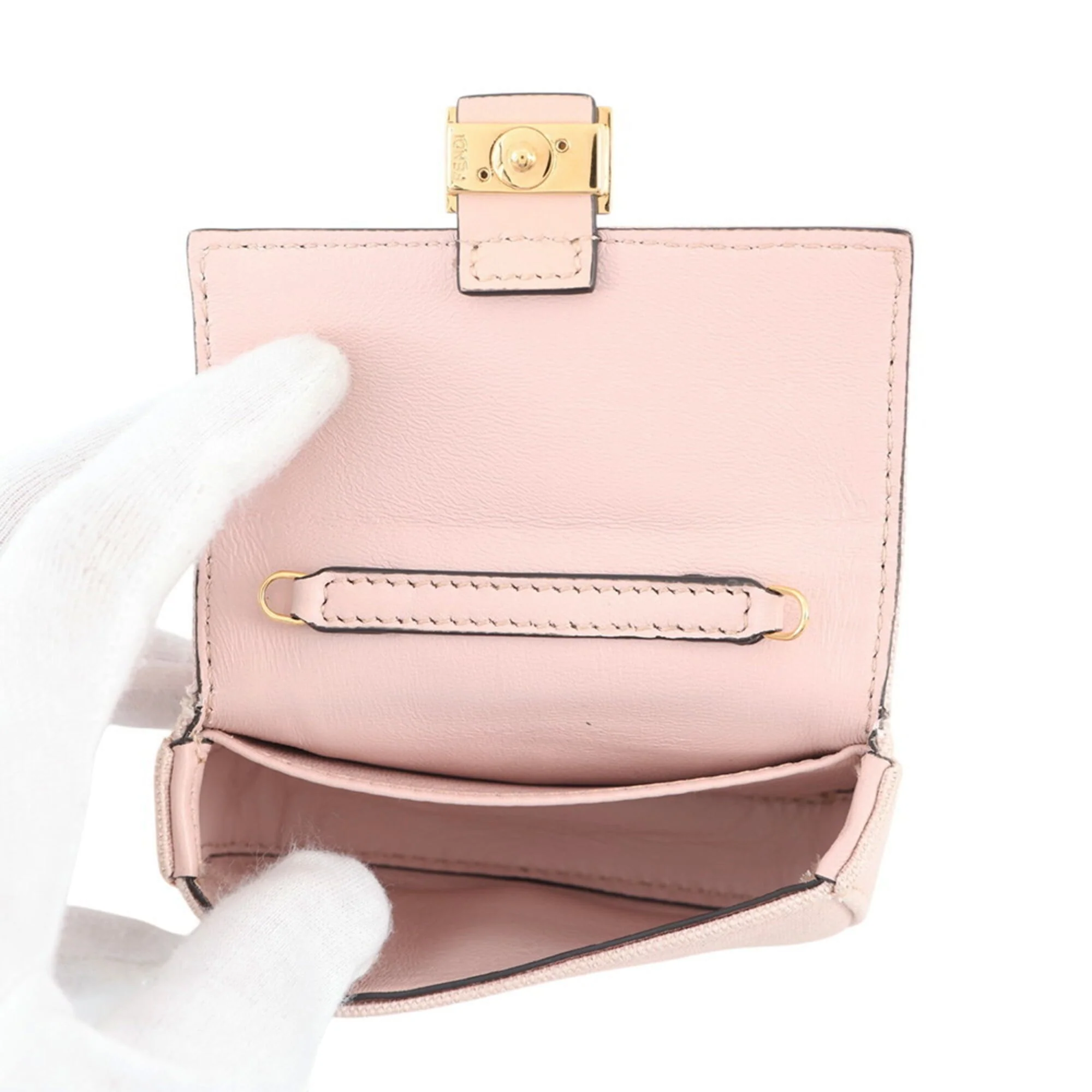 Nano Baguette Charm Canvas Pink Handbag Charm - Image 6
