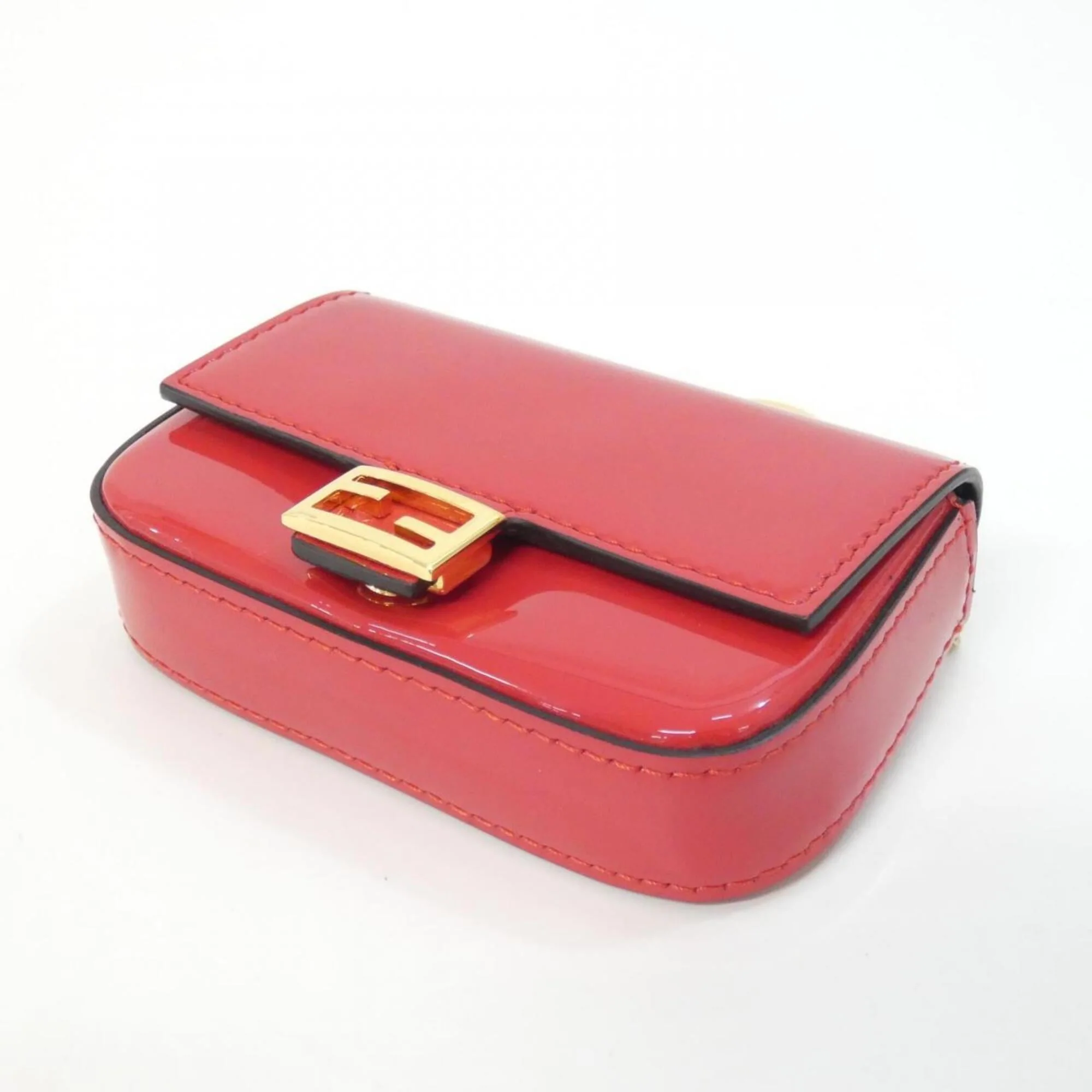 Nano Baguette Charm Enamel Red Handbag Charm - Image 3