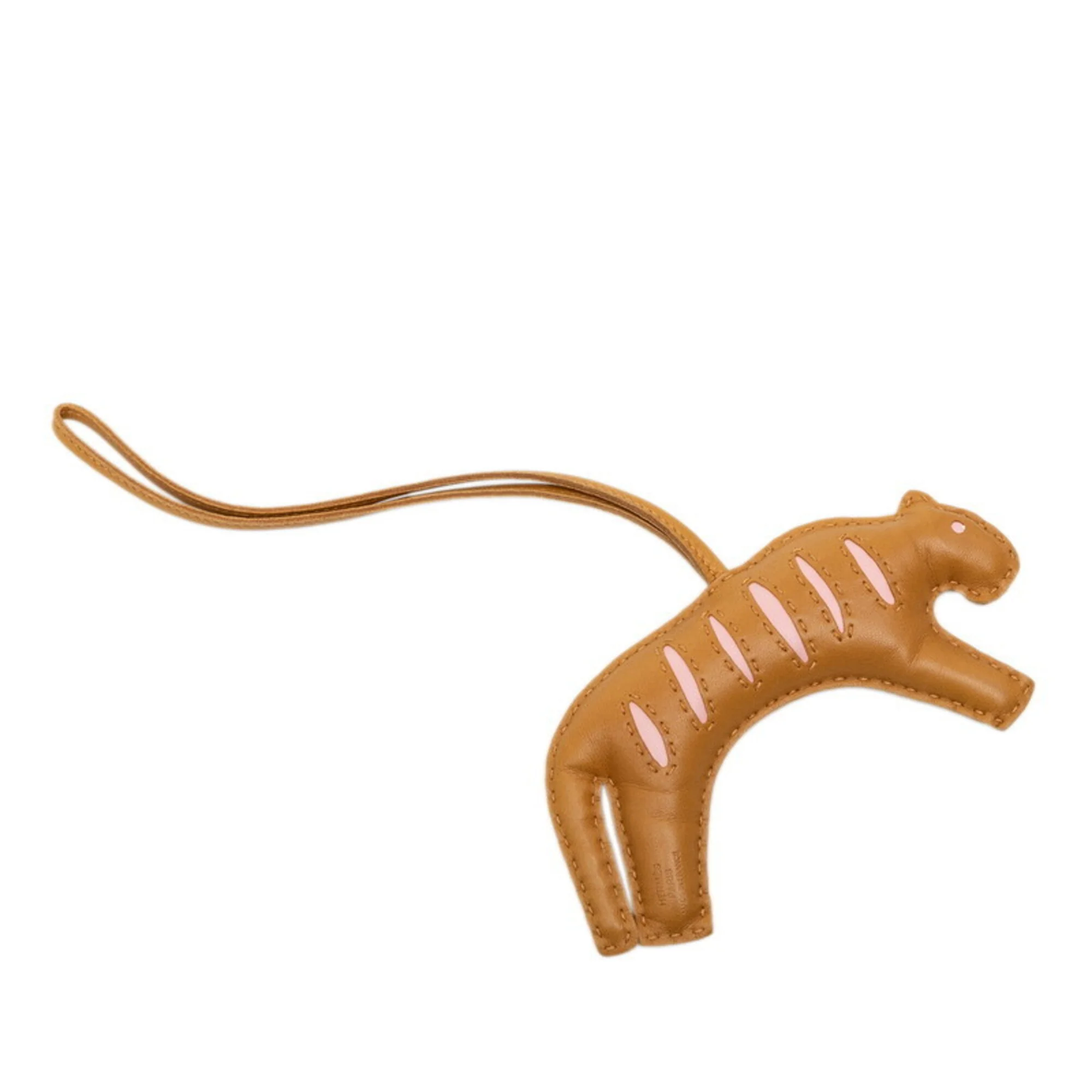 Charm Agneau Milo Kraft and Rose Confetti Handbag Charm - Image 2