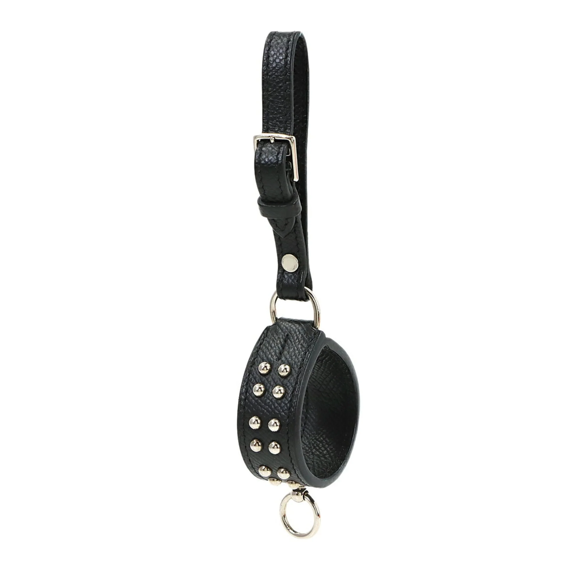 Collier de Chien Charm Epsom Leather Black Handbag Charm