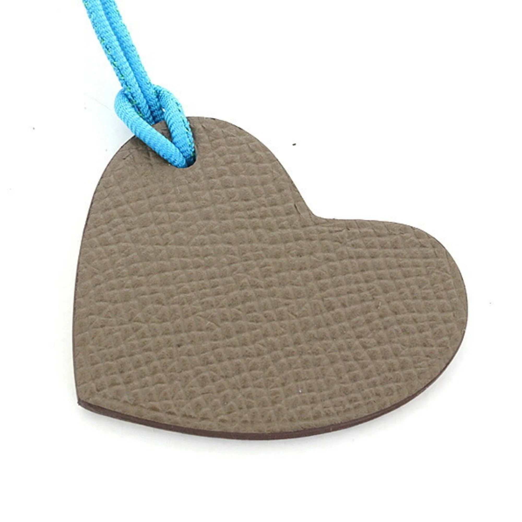 Petit H Heart Charm Epsom Leather and Silk and Taurillon Clemence Leather Mini Handbag Charm - Image 3