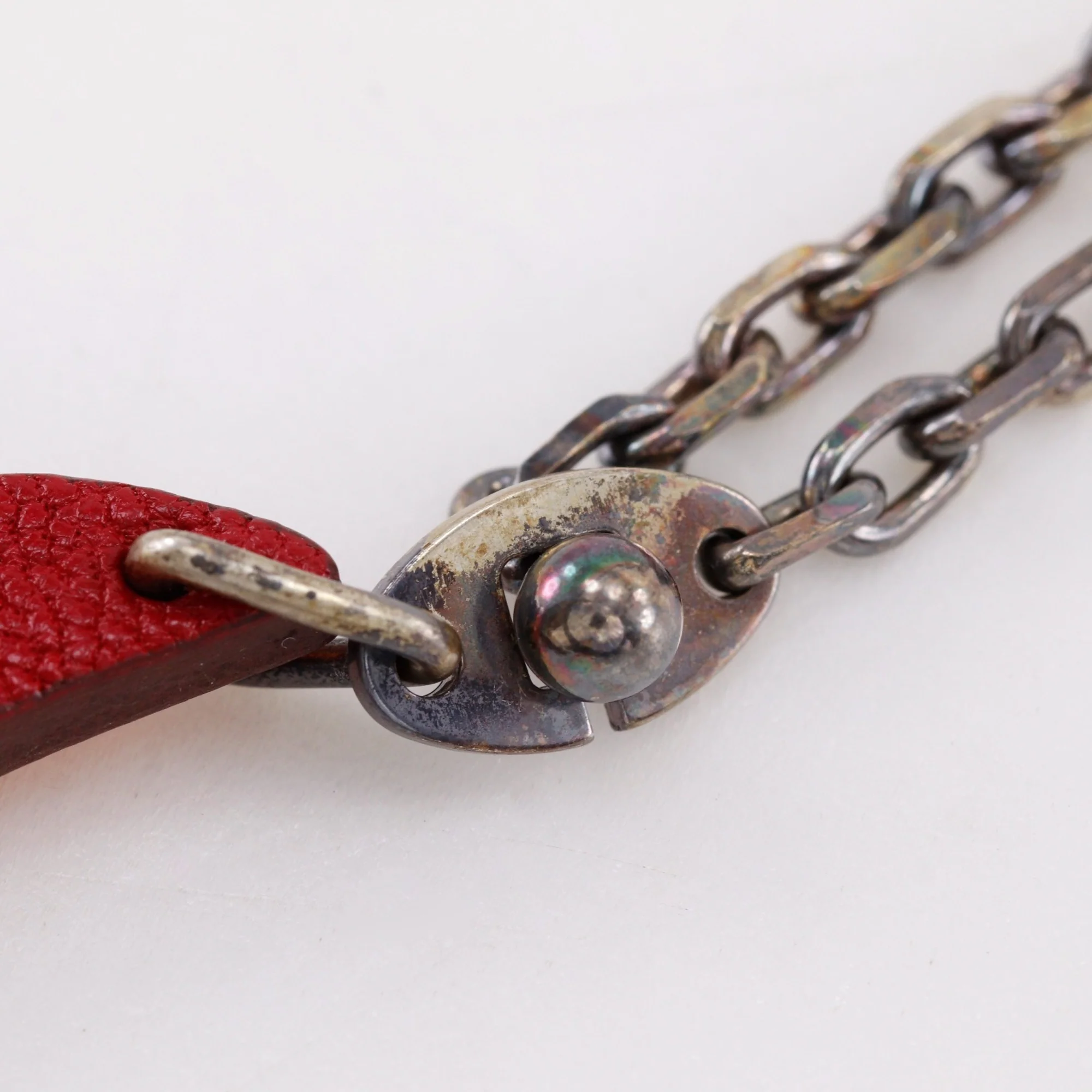 Starfish Charm Leather Red Handbag Charm - Image 5