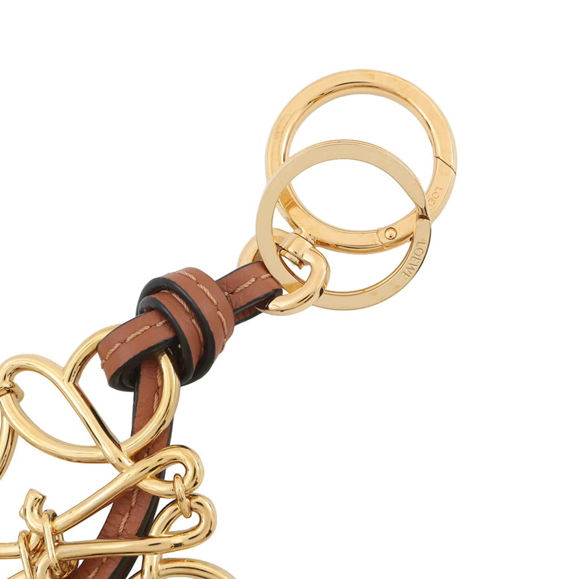 Charm Leather Brown Handbag Charm - Image 4