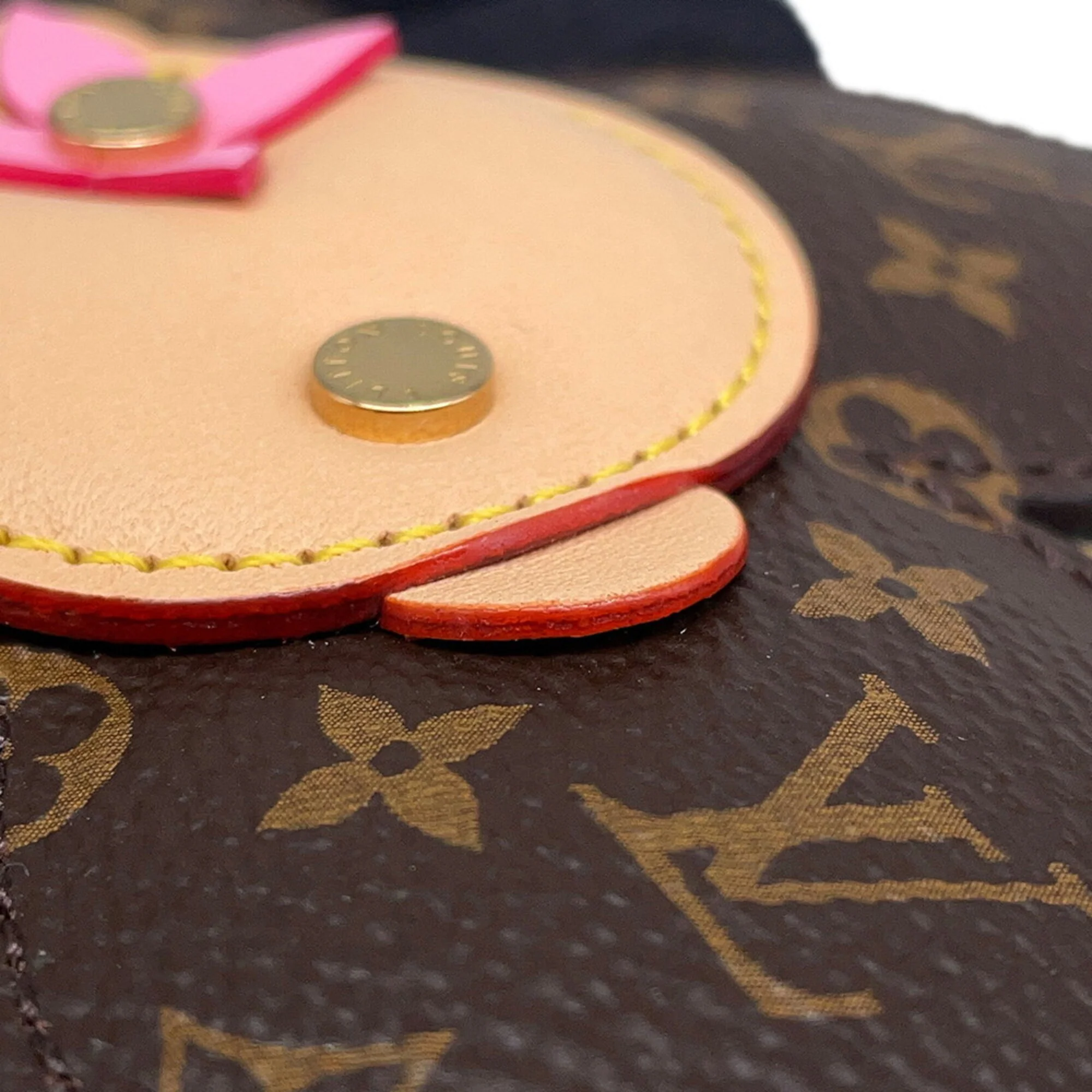 Bag Charm Monogram Brown Handbag Charm - Image 6