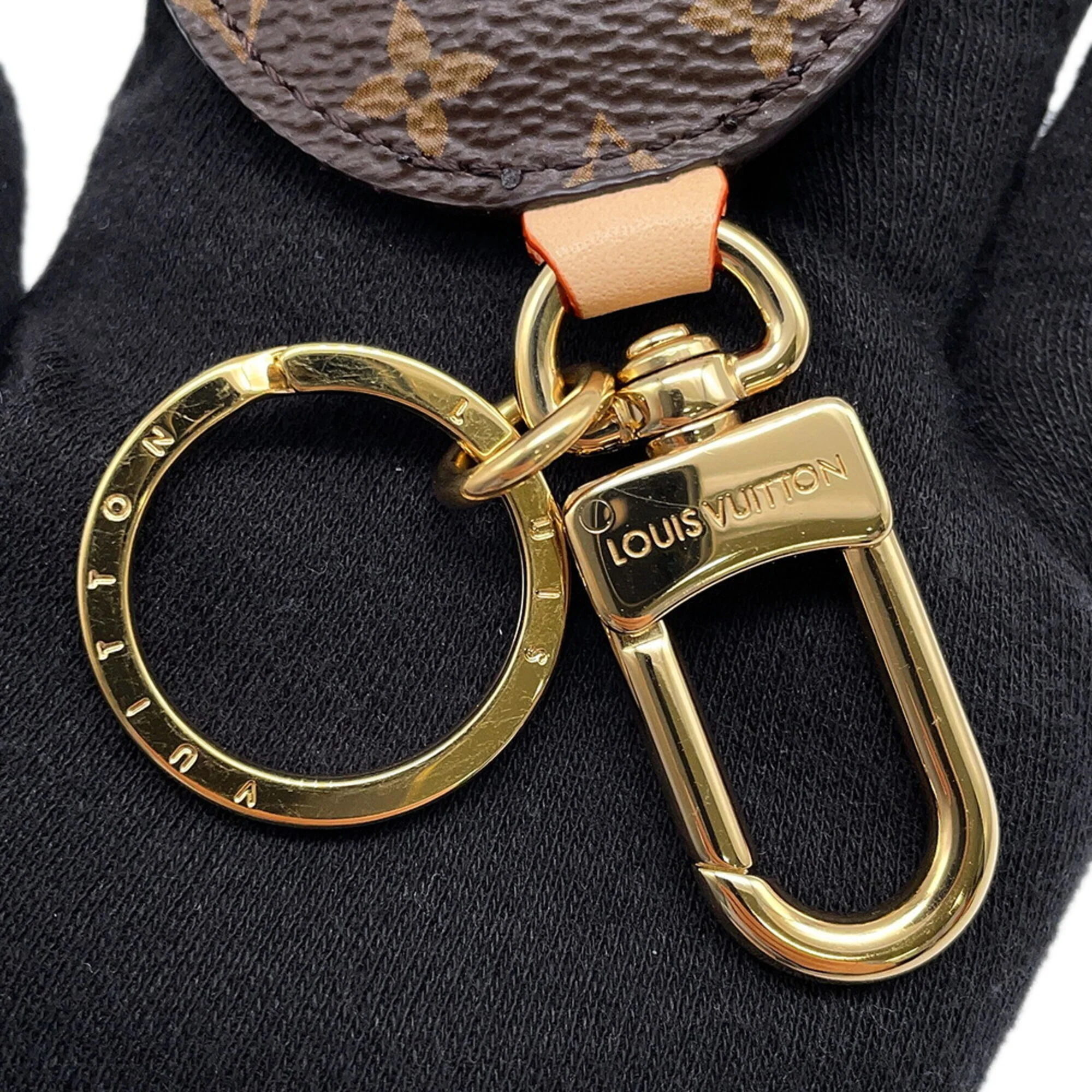 Bag Charm Monogram Brown Handbag Charm - Image 8