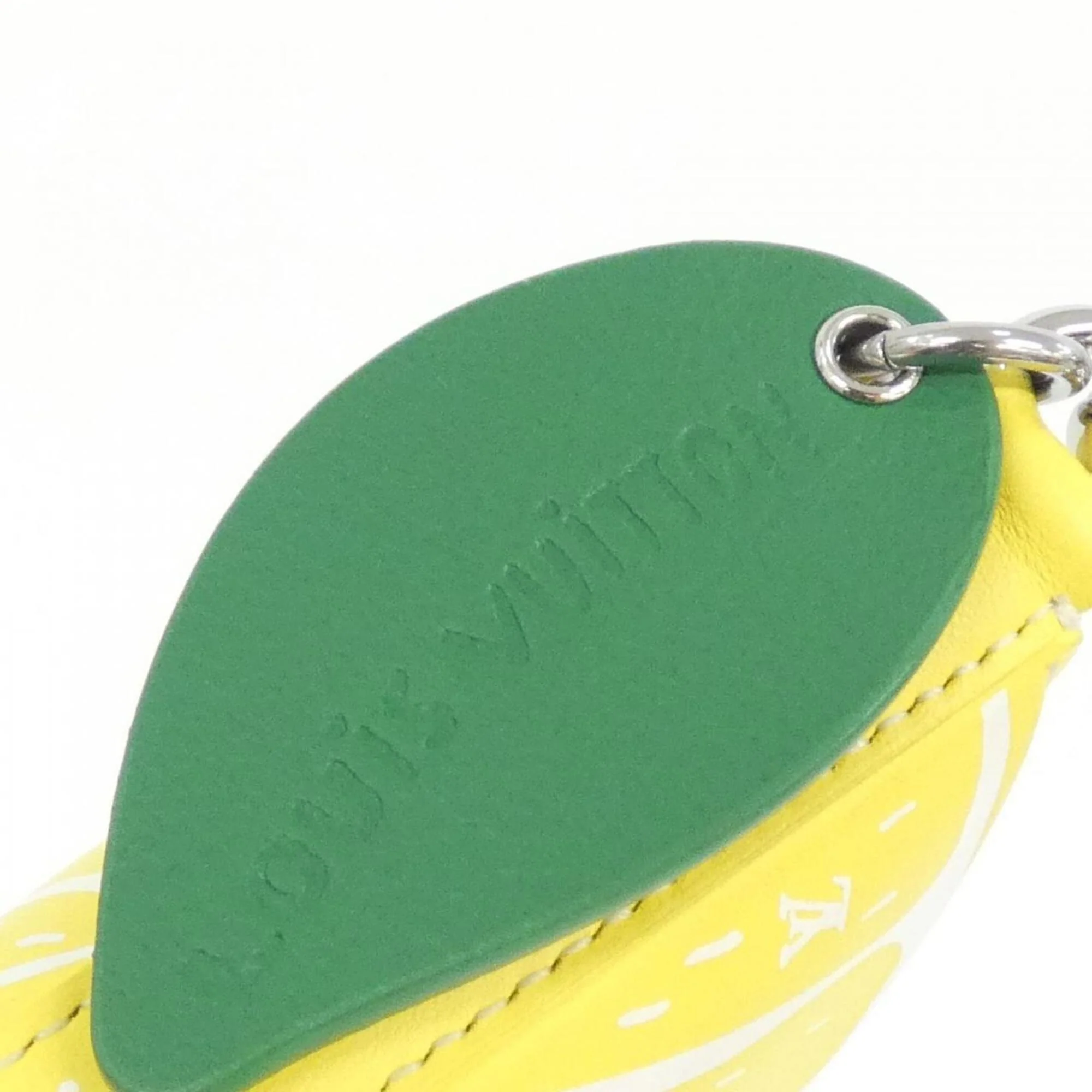 Charm Leather Silver and Yellow Handbag Charm - Image 6