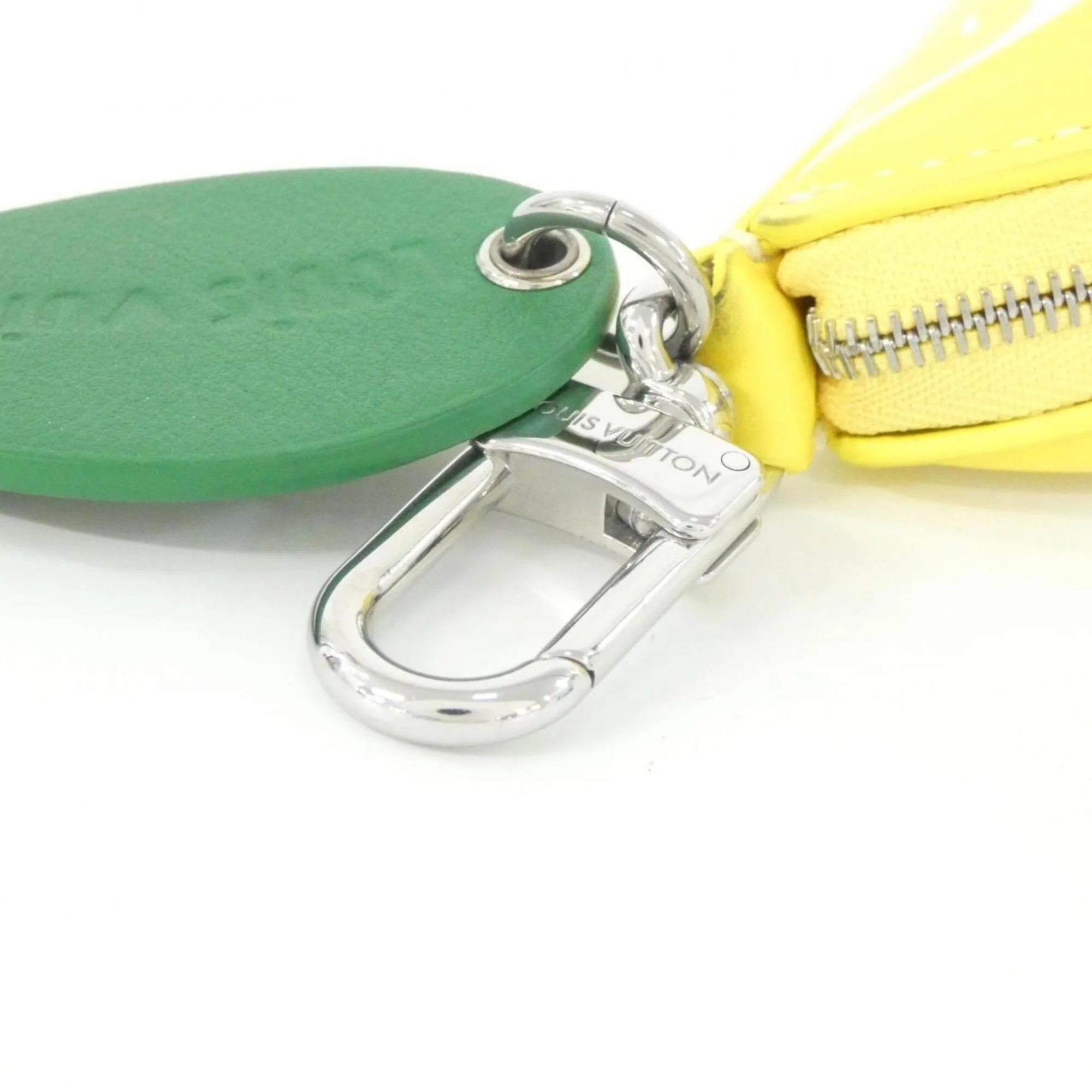 Charm Leather Silver and Yellow Handbag Charm - Image 8