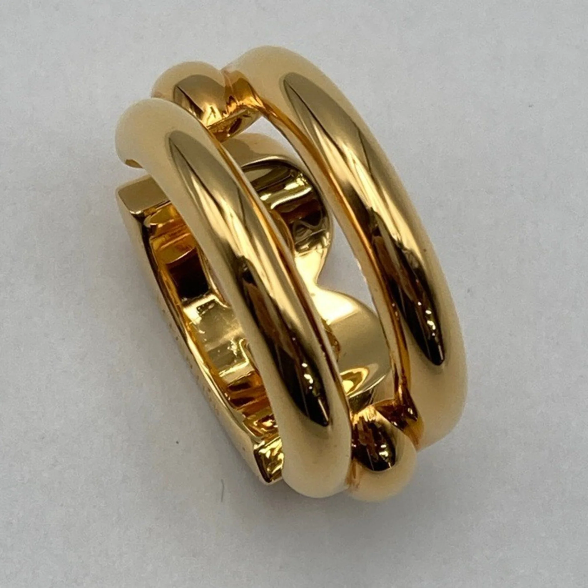 B Chain Ring Brass Gold - Image 5